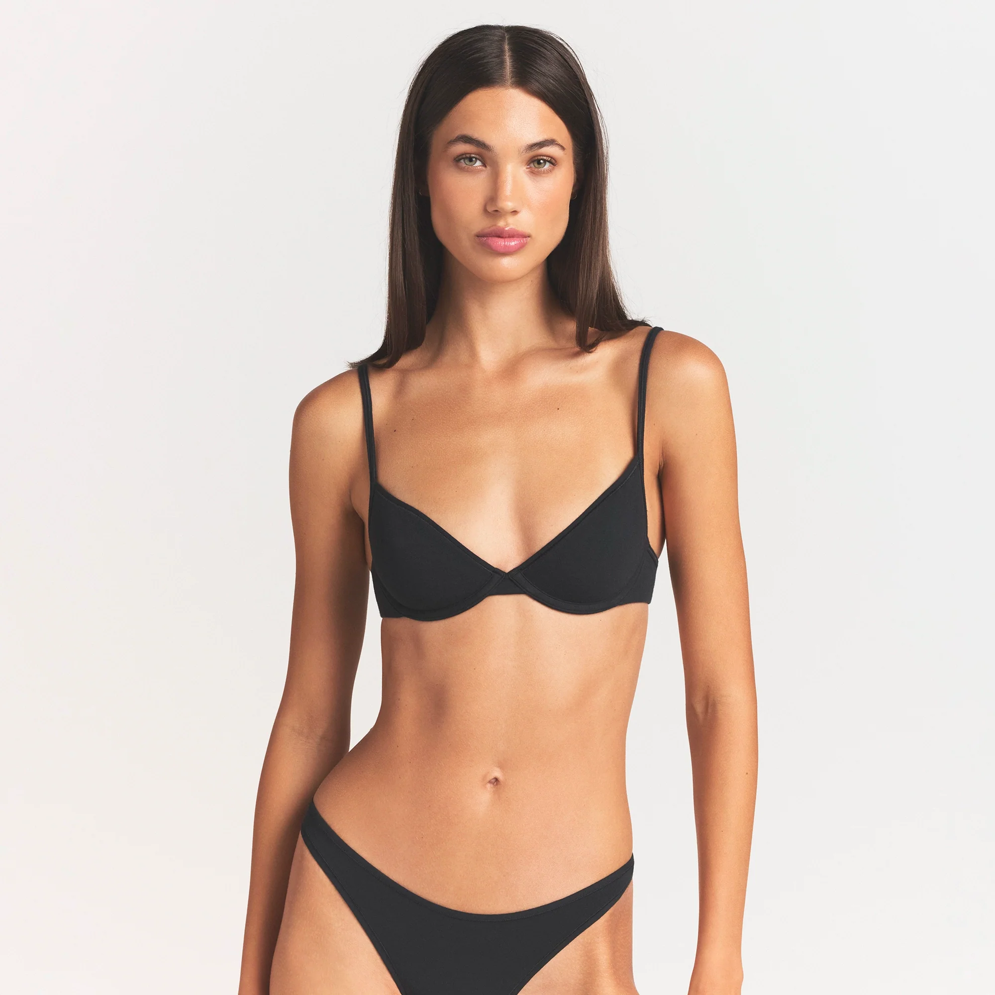 EVERYDAY COTTON UNLINED DEMI BRA | ONYX - Image 3