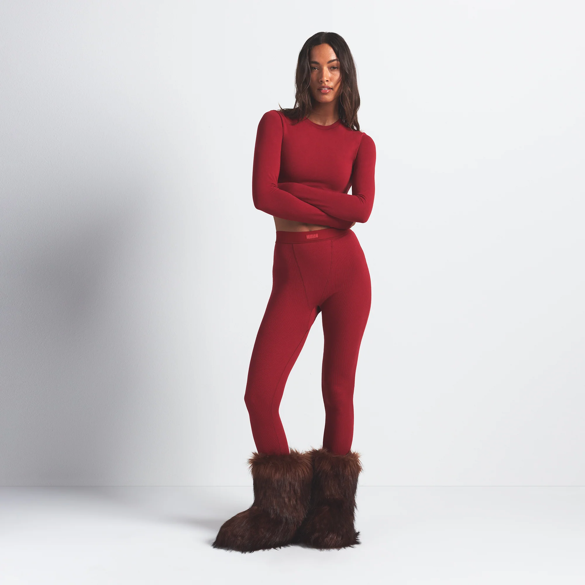 FAUX FUR BOOT | COCOA - Image 2