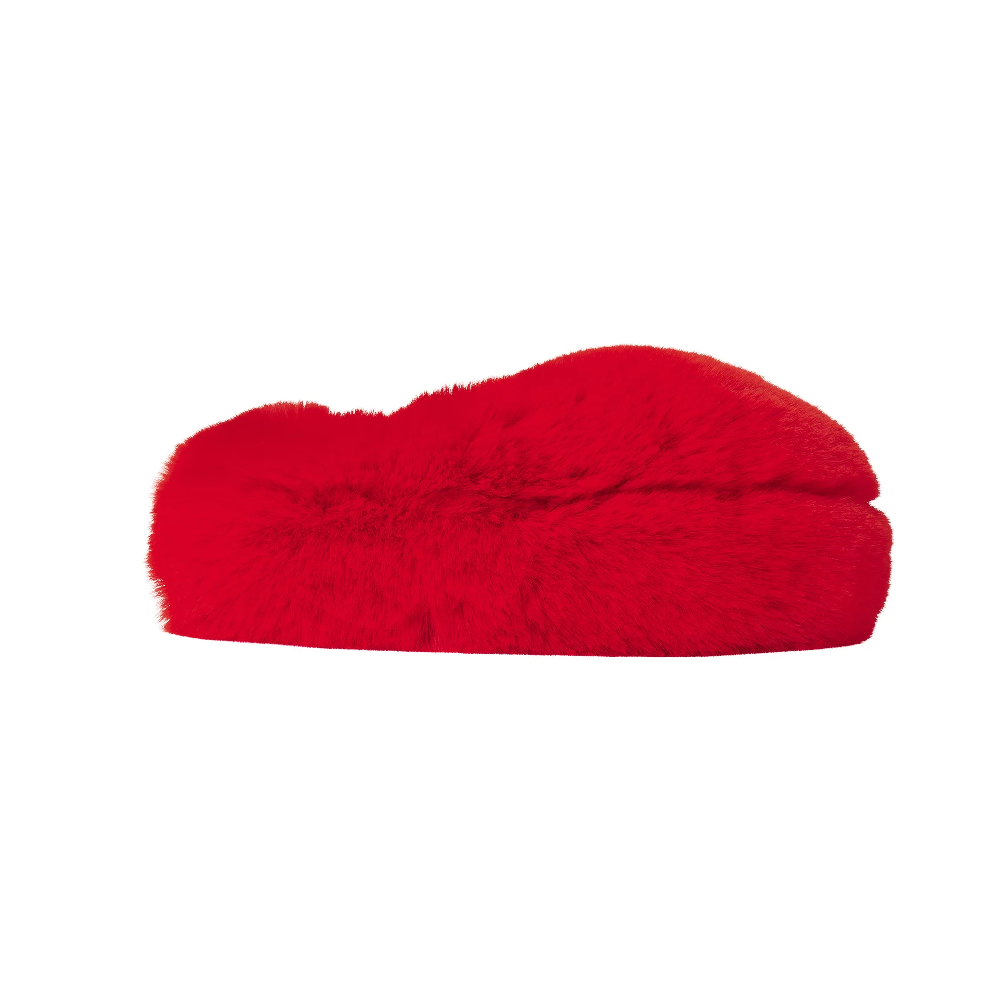 FAUX FUR HEART SLIPPER | RUBY - Image 5