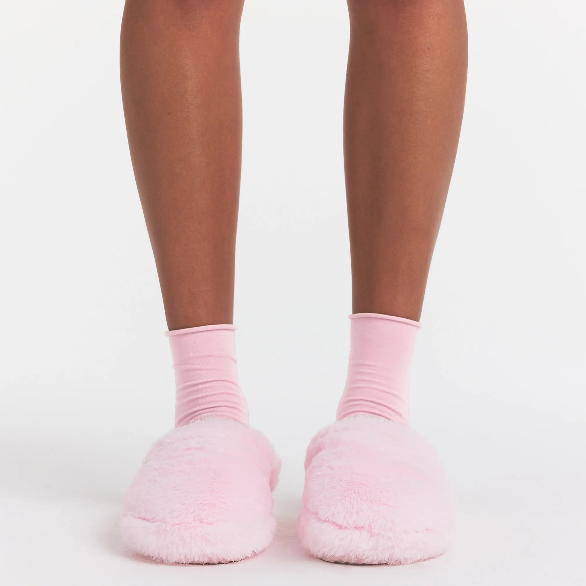 FAUX FUR SLIPPER | CHERRY BLOSSOM - Image 3