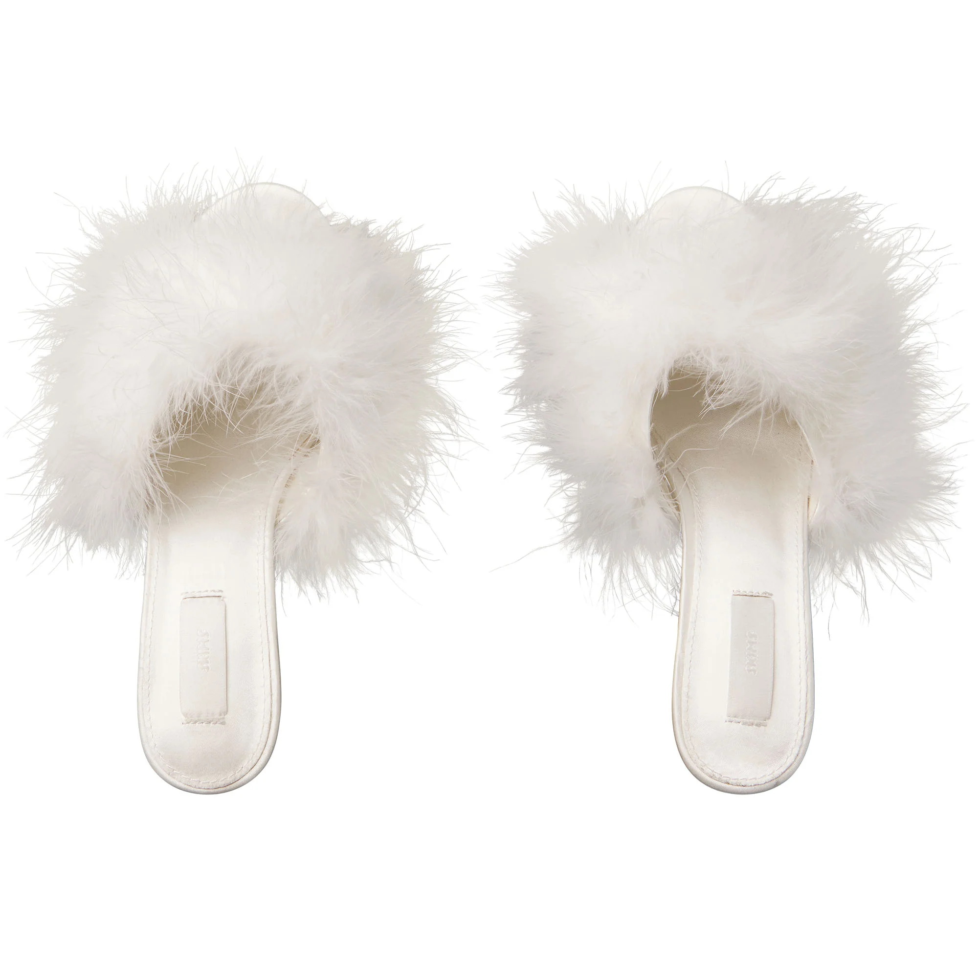 FEATHER KITTEN HEEL | IVORY - Image 2