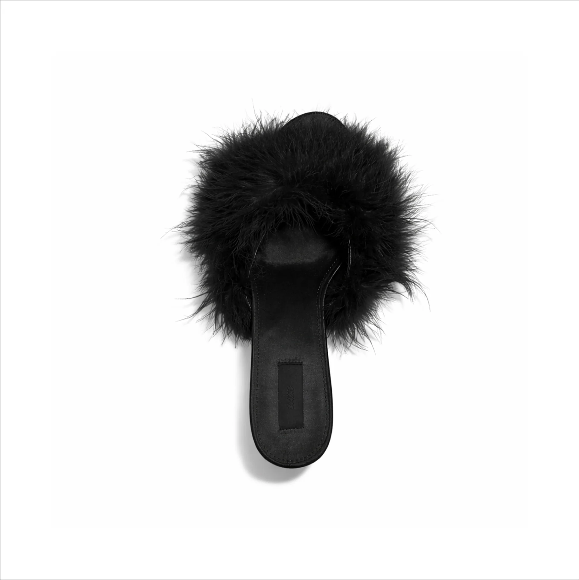 FEATHER KITTEN HEEL | ONYX - Image 2