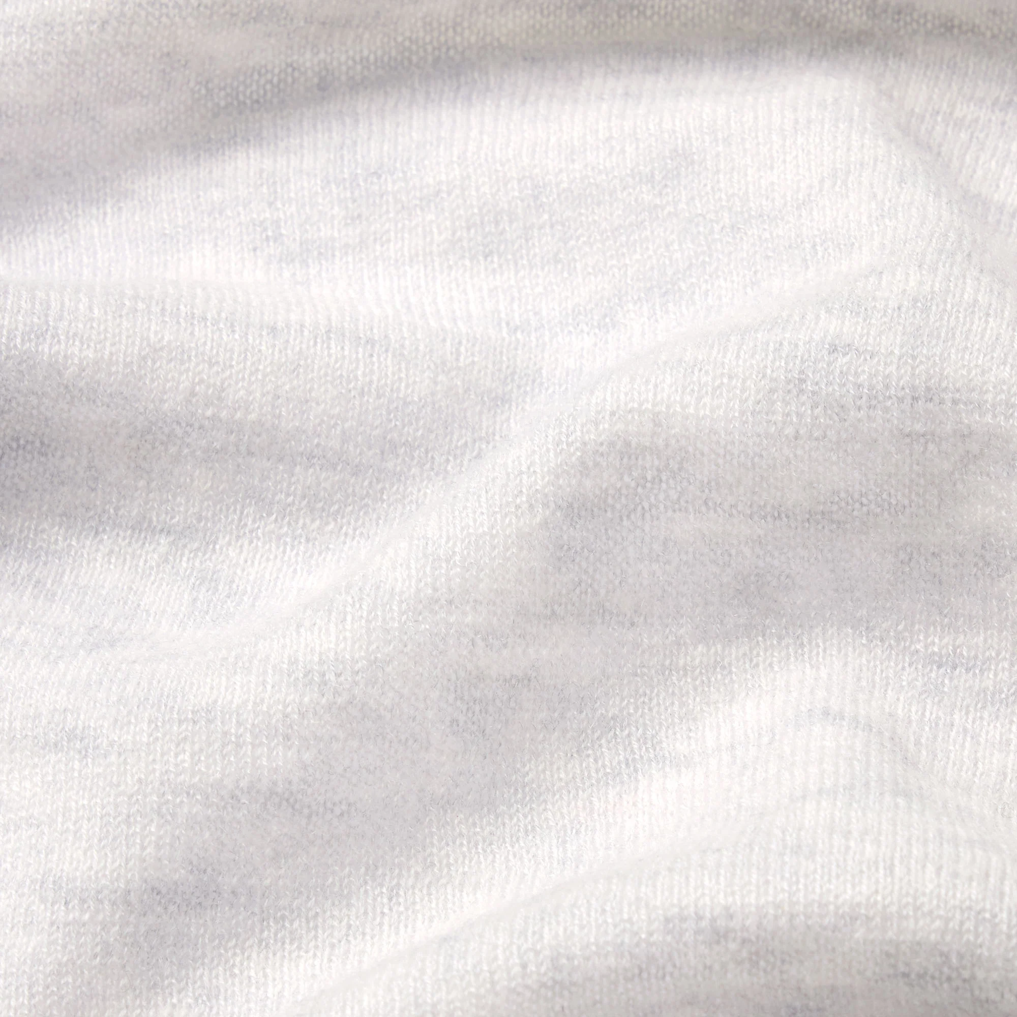 FEATHERWEIGHT CASHMERE LONG SLEEVE TOP | LIGHT HEATHER GREY - Image 5