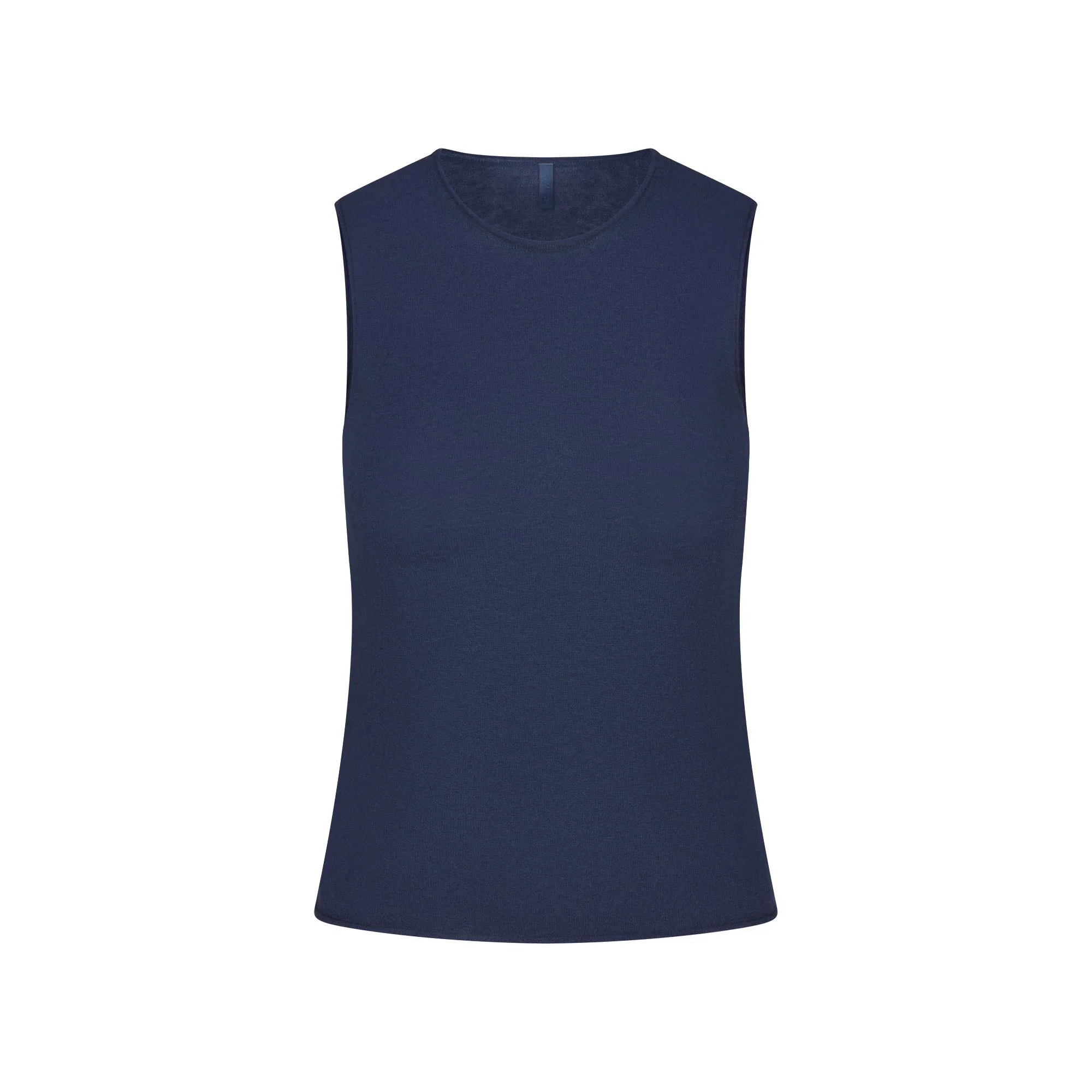FEATHERWEIGHT CASHMERE SLEEVELESS TOP | INDIGO