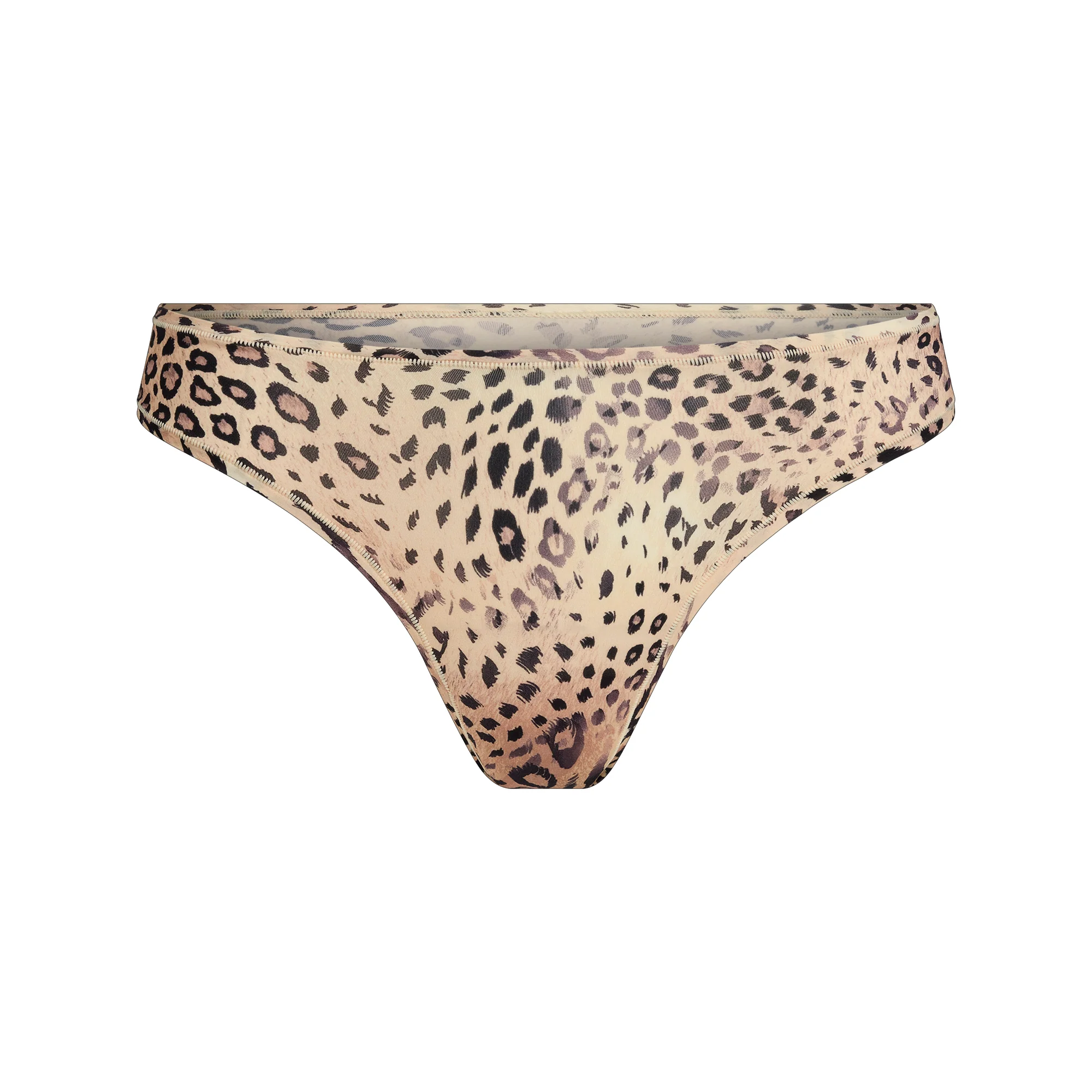 FITS EVERYBODY DIPPED FRONT THONG | SAND MULTI ANIMAL