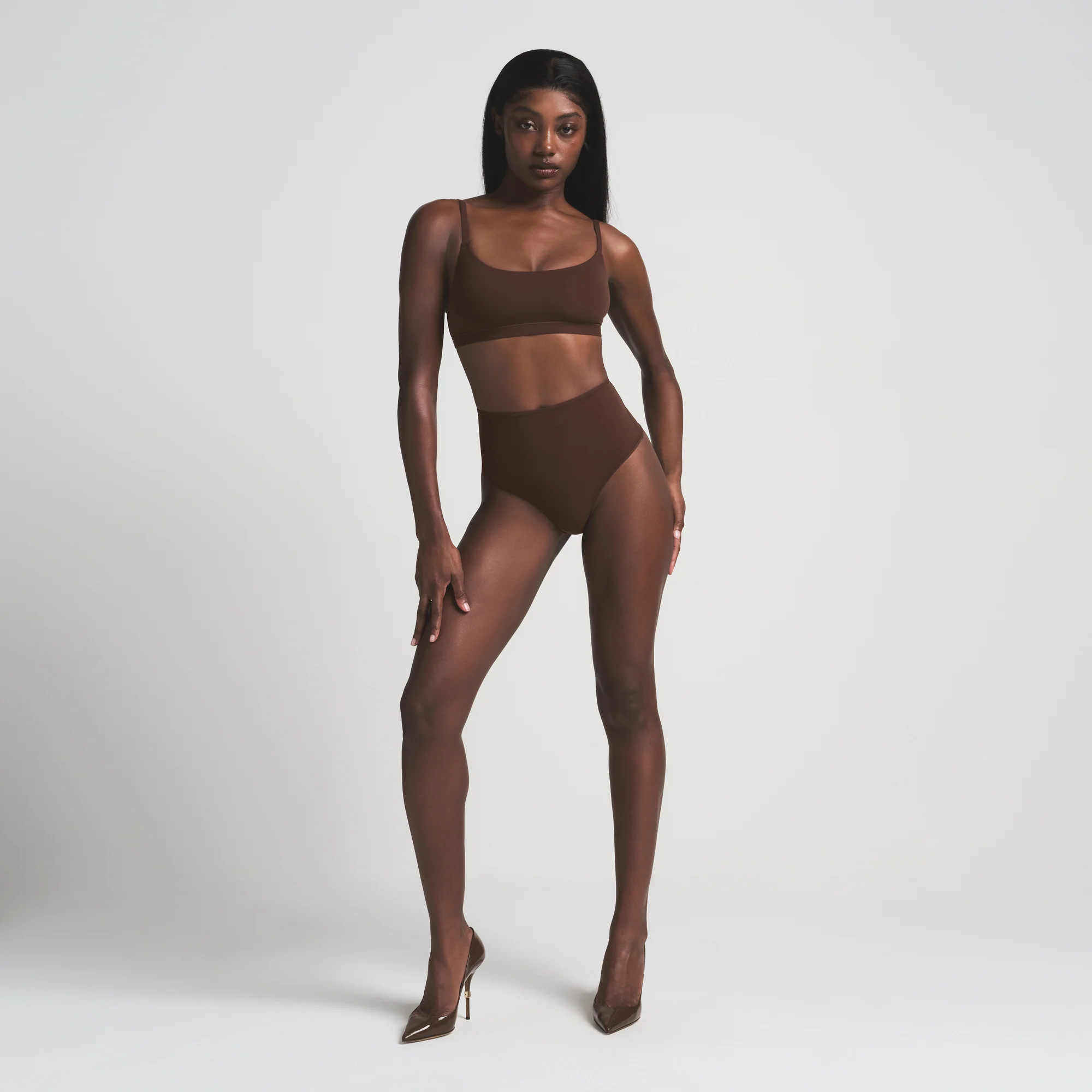 FITS EVERYBODY HIGH-WAISTED THONG | COCOA - Image 2
