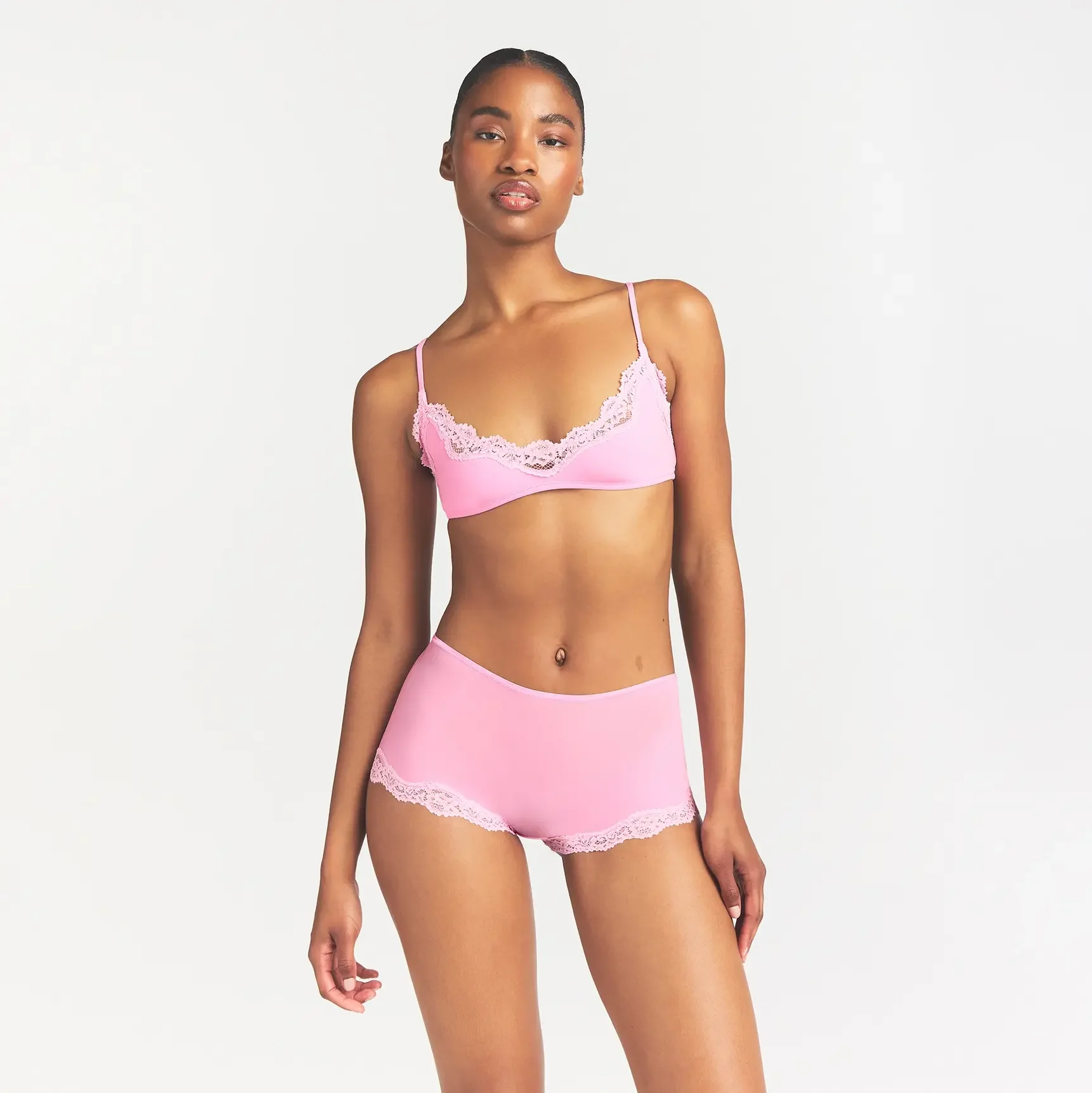 FITS EVERYBODY LACE BOY SHORT | BUBBLE GUM TONAL - Image 4