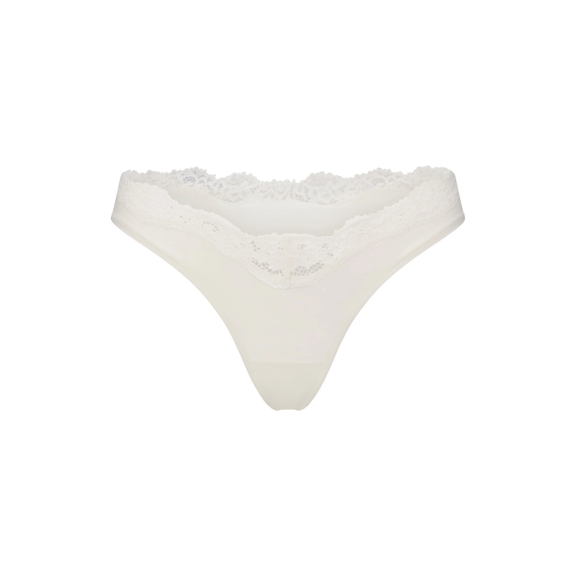 FITS EVERYBODY LACE DIPPED THONG 5-PACK | IVORY PEARL BOW MULTI - Image 3