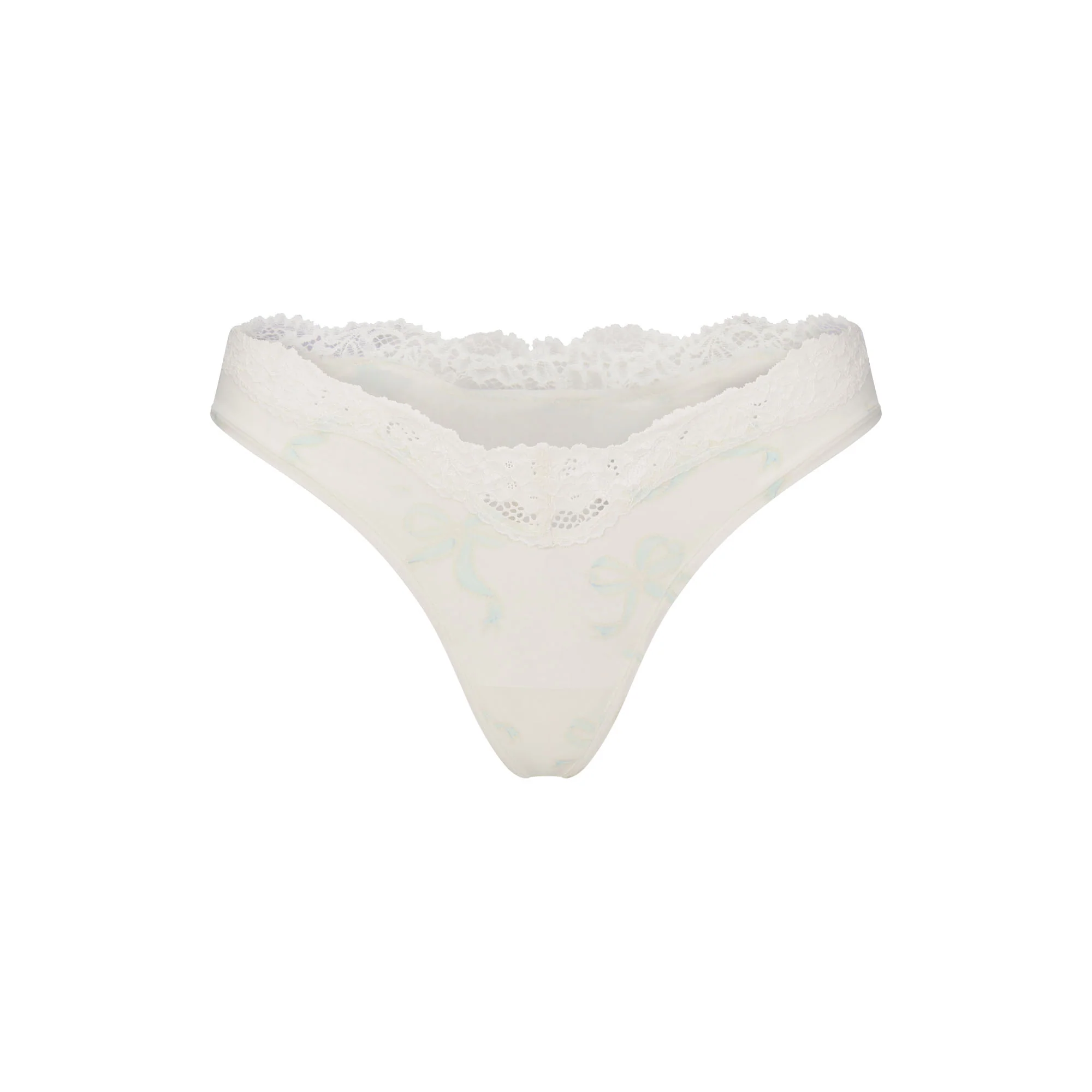 FITS EVERYBODY LACE DIPPED THONG 5-PACK | IVORY PEARL BOW MULTI - Image 4