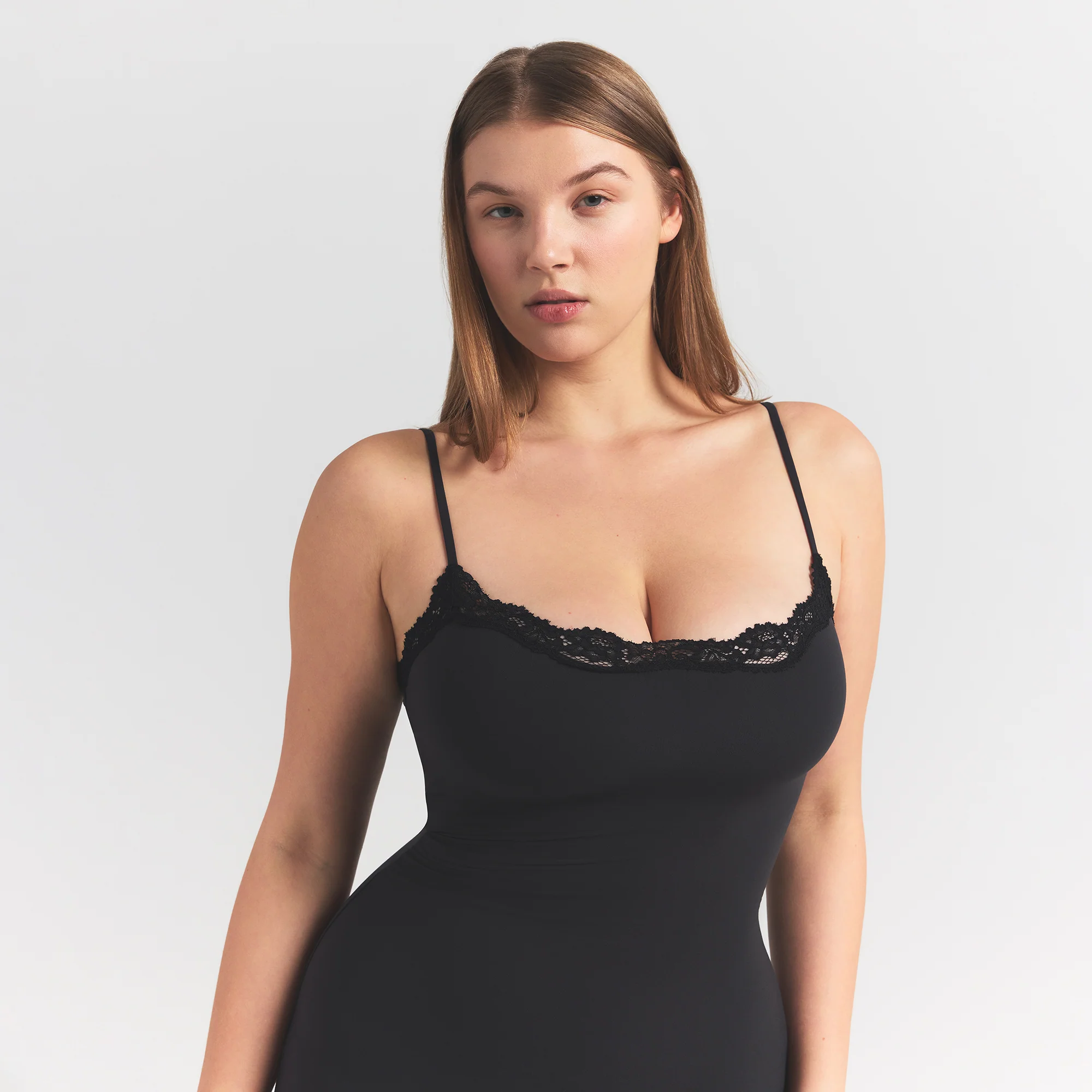 FITS EVERYBODY LACE LONG SLIP DRESS | ONYX - Image 3