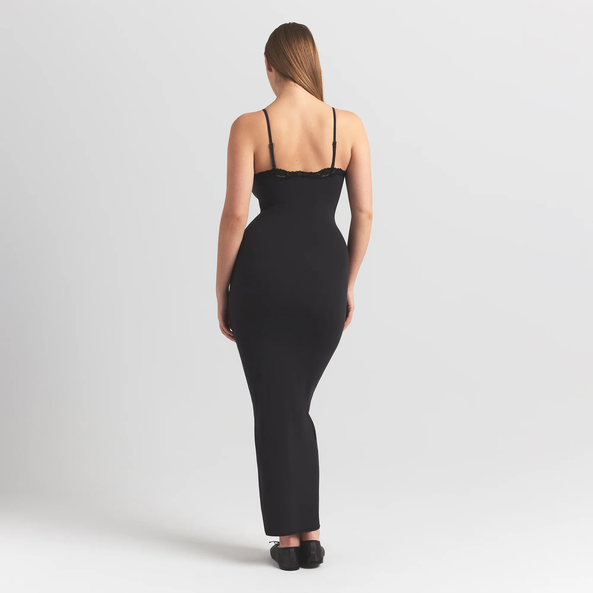 FITS EVERYBODY LACE LONG SLIP DRESS | ONYX - Image 5