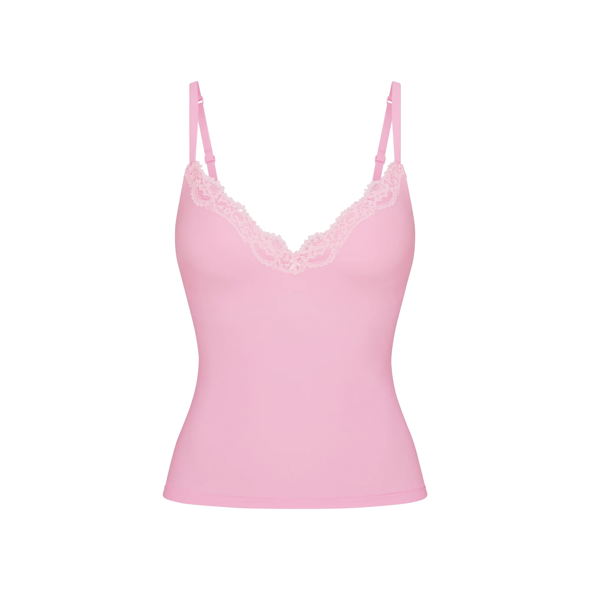 FITS EVERYBODY LACE PUSH-UP CAMI | BUBBLE GUM TONAL