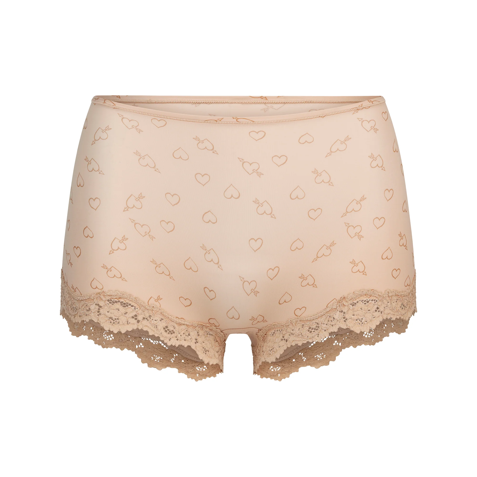 FITS EVERYBODY LACE TRIANGLE CAMI AND BOY SHORT SET | MICA SKETCHED HEARTS - Image 8