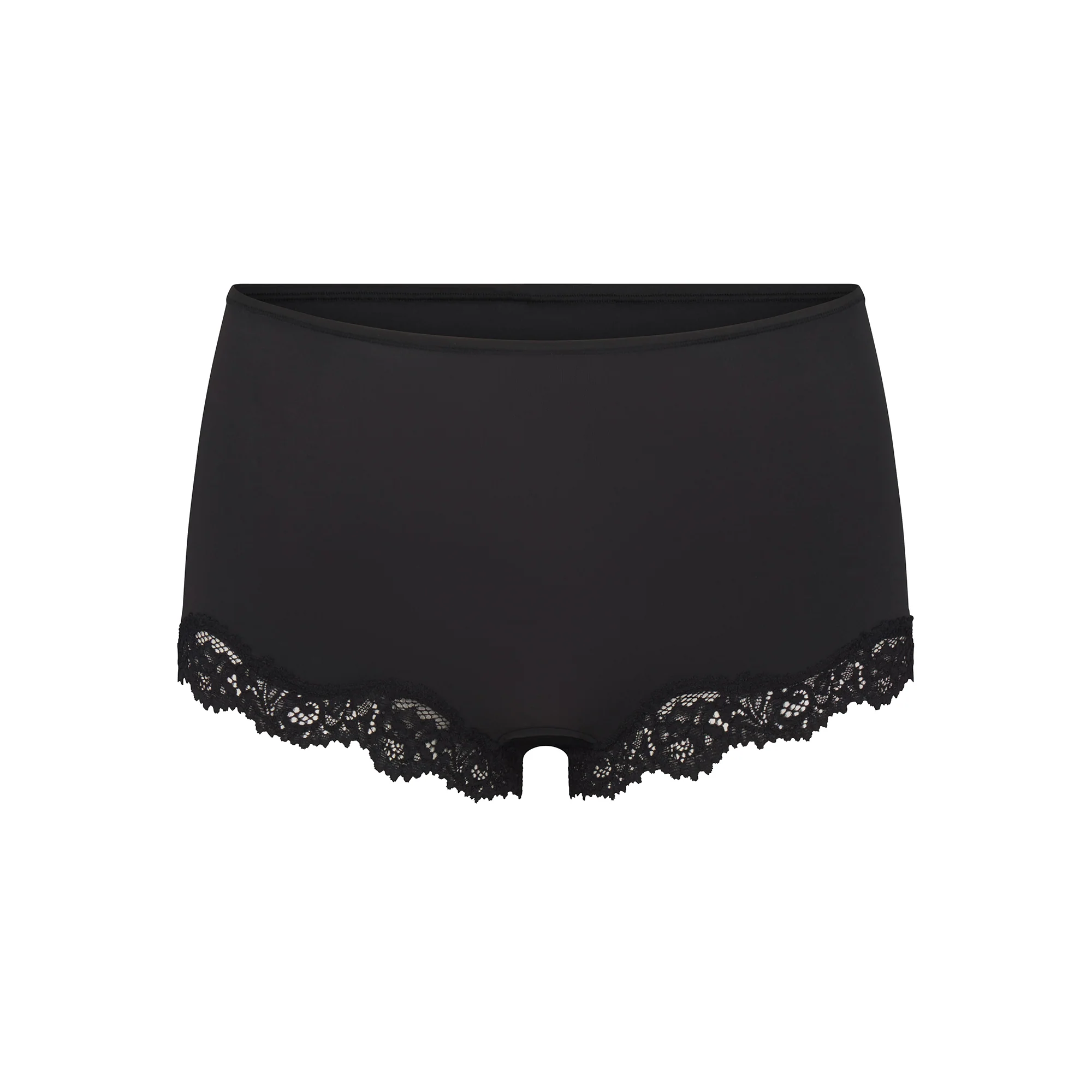 FITS EVERYBODY LACE TRIANGLE CAMI AND BOY SHORT SET | ONYX - Image 6