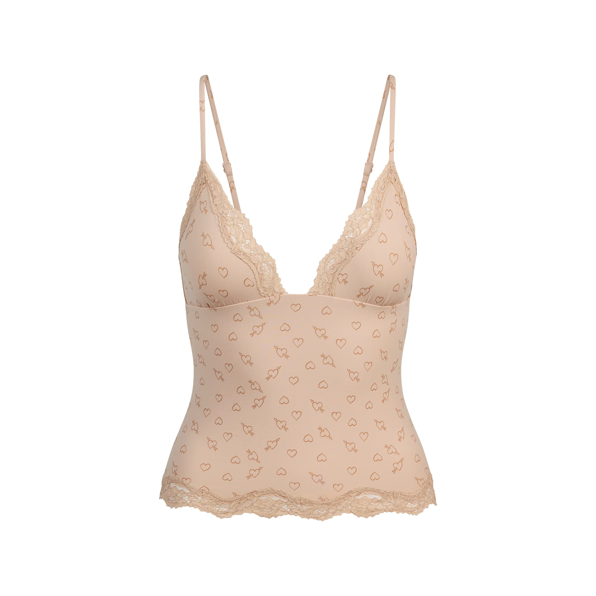 FITS EVERYBODY LACE TRIANGLE CAMI | MICA SKETCHED HEARTS