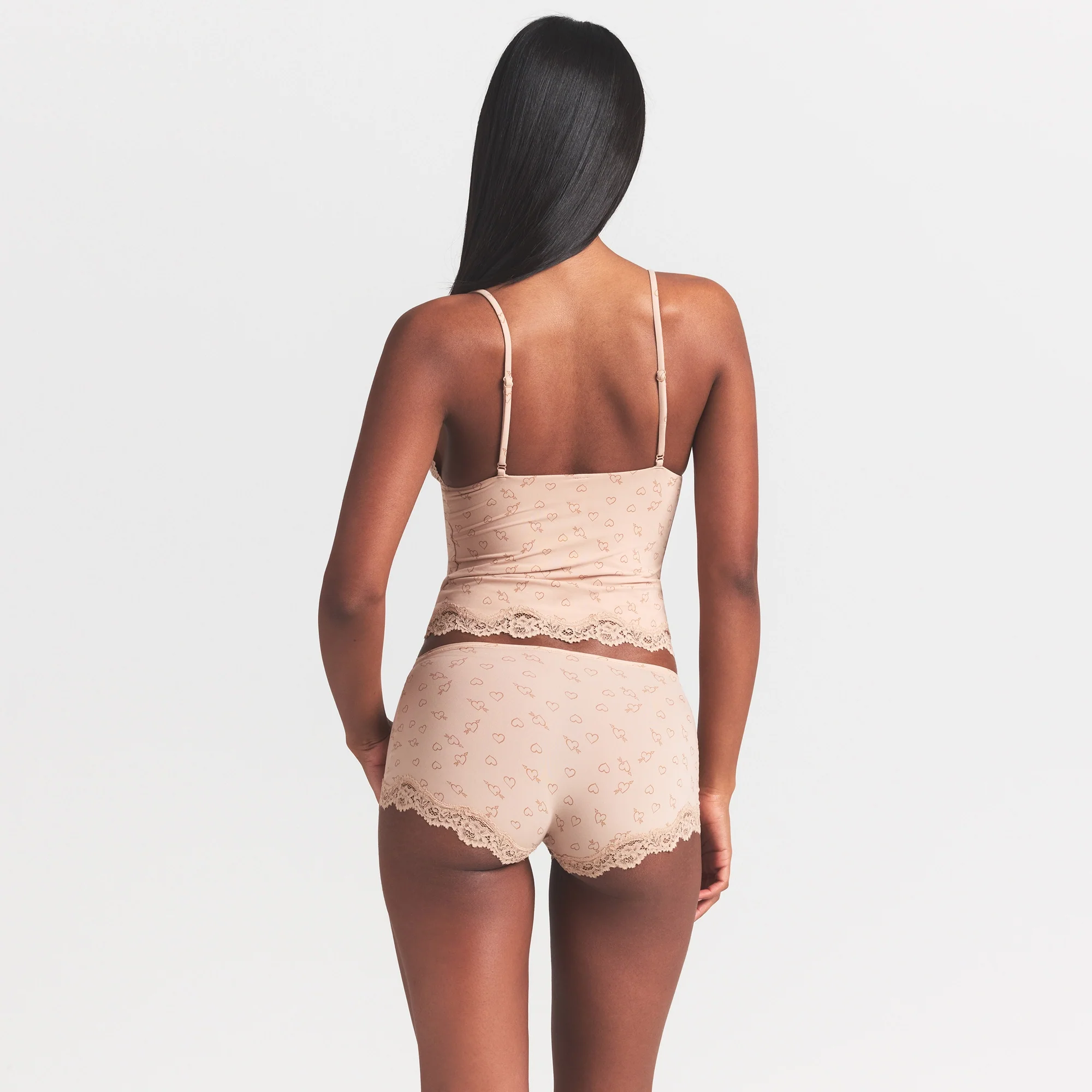 FITS EVERYBODY LACE TRIANGLE CAMI | MICA SKETCHED HEARTS - Image 4