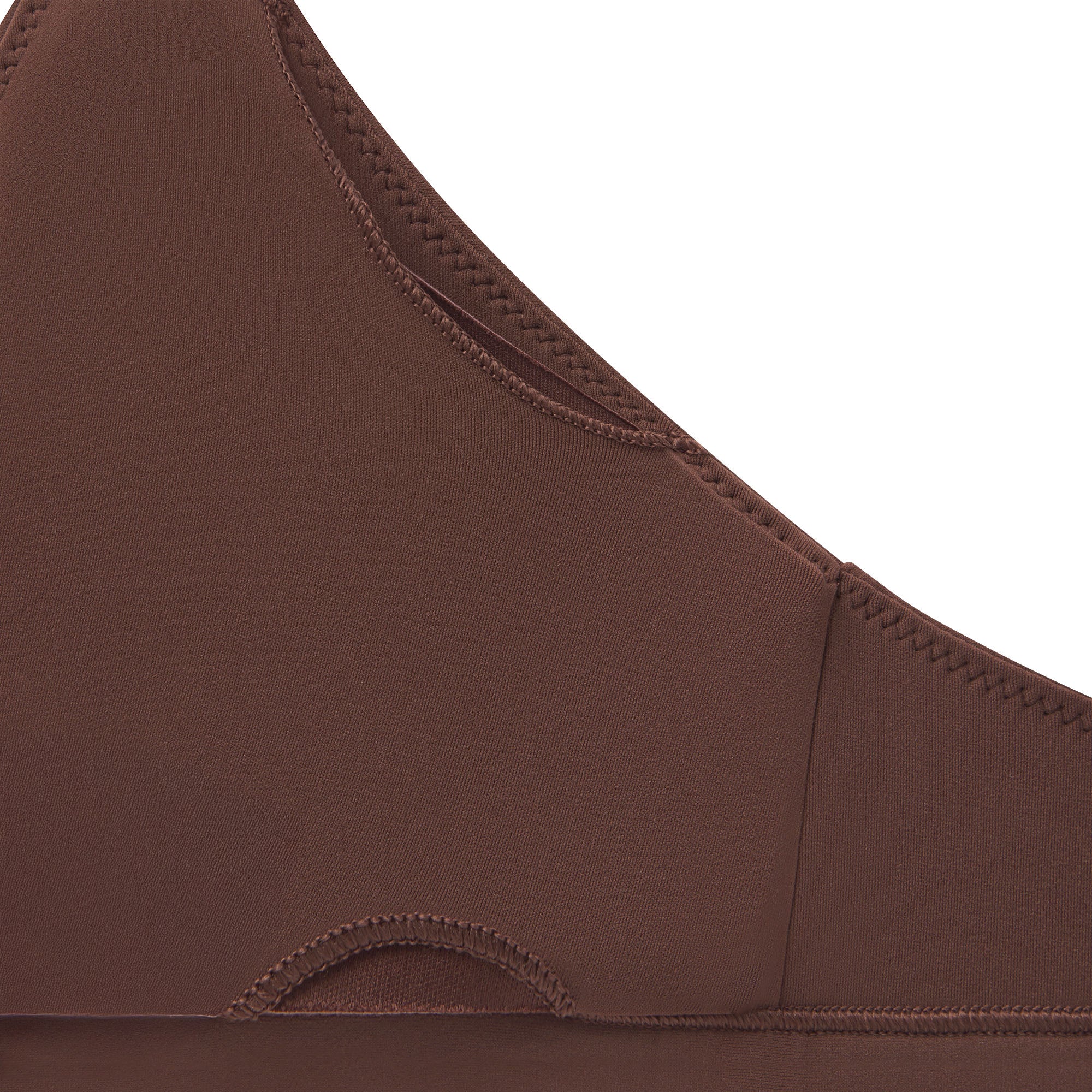 FITS EVERYBODY MASTECTOMY TRIANGLE BRALETTE | COCOA - Image 2
