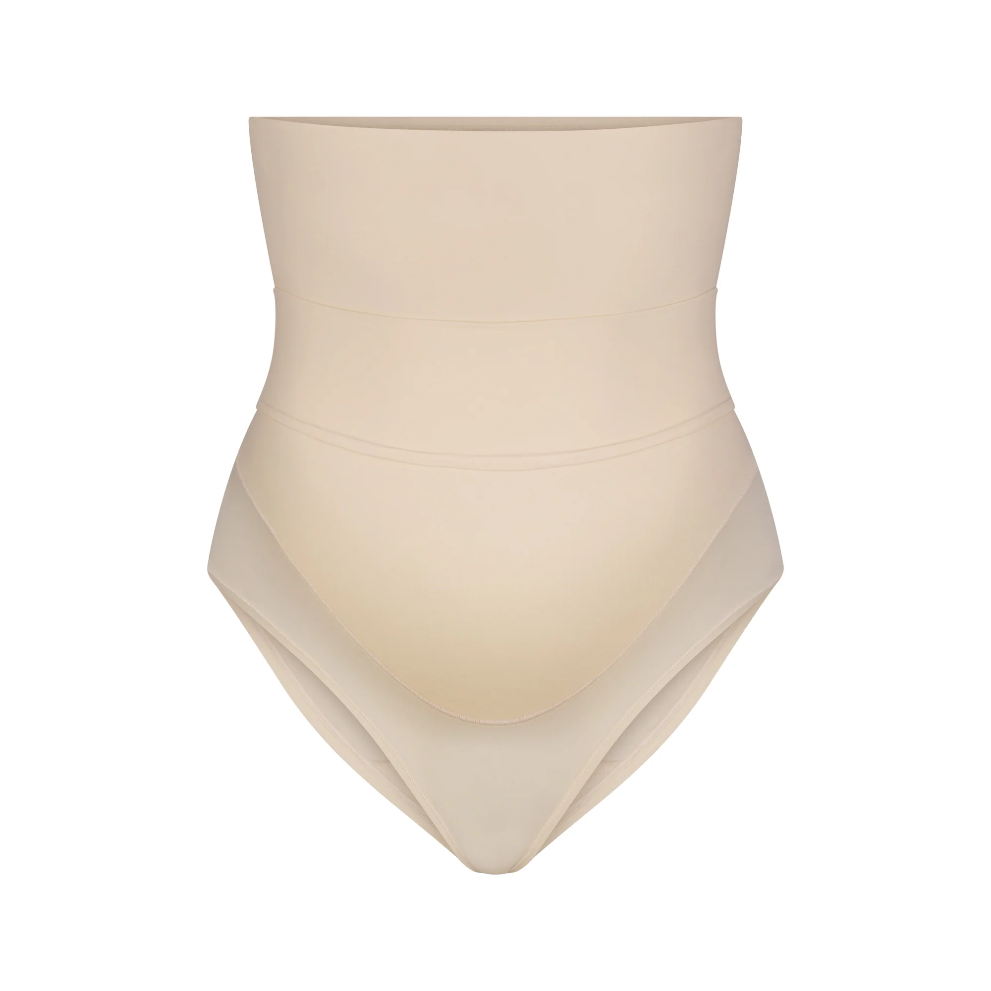 FITS EVERYBODY MATERNITY BANDED HIGH-WAISTED BRIEF | SAND
