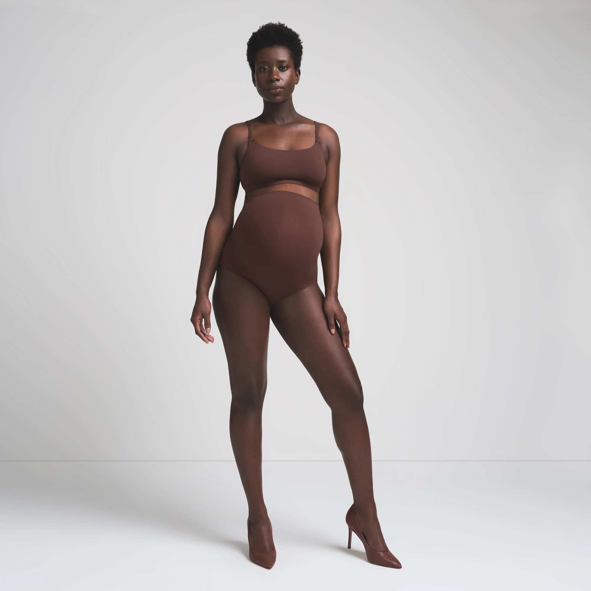 FITS EVERYBODY MATERNITY HIGH-WAISTED BRIEF | COCOA - Image 2