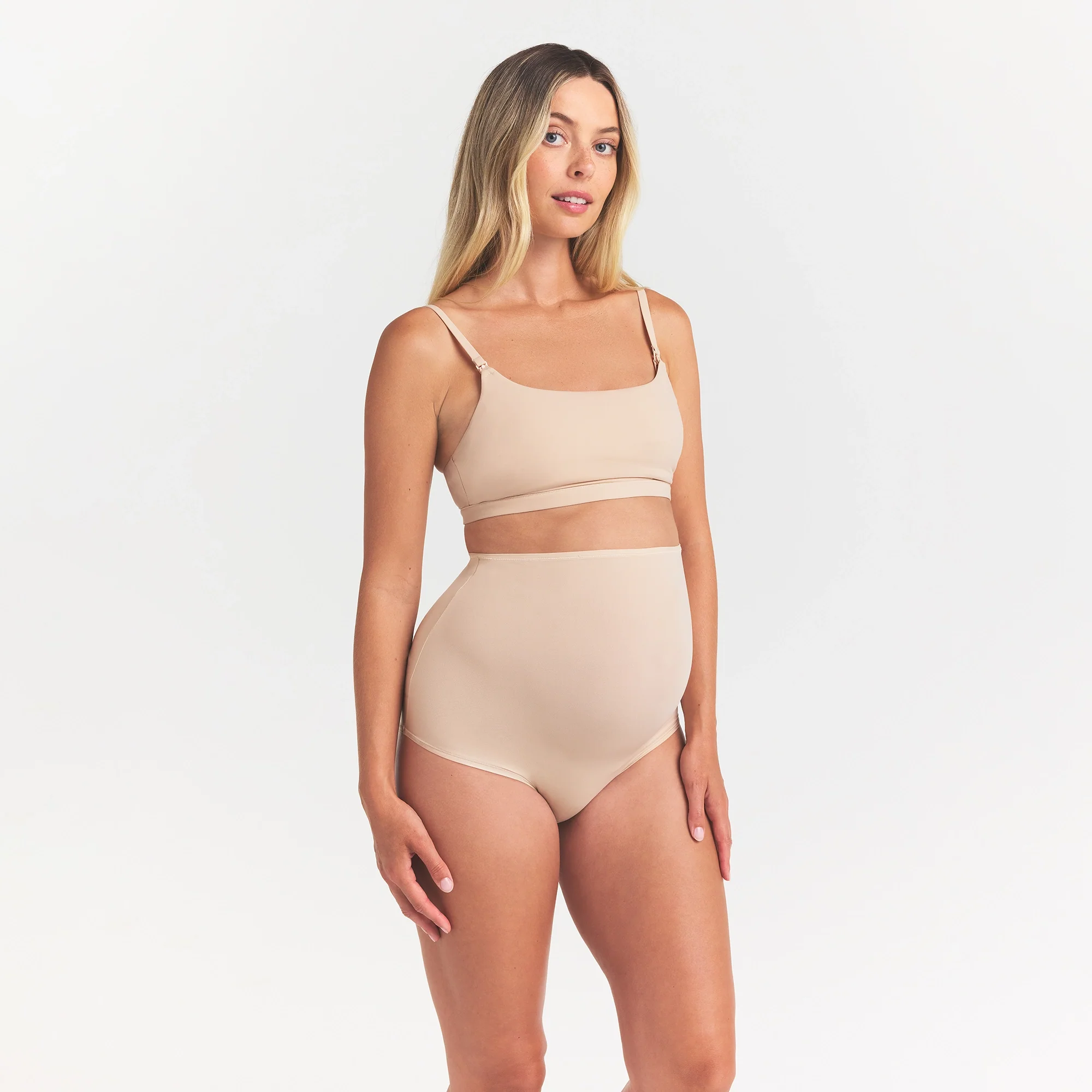FITS EVERYBODY MATERNITY HIGH-WAISTED BRIEF | SAND - Image 3