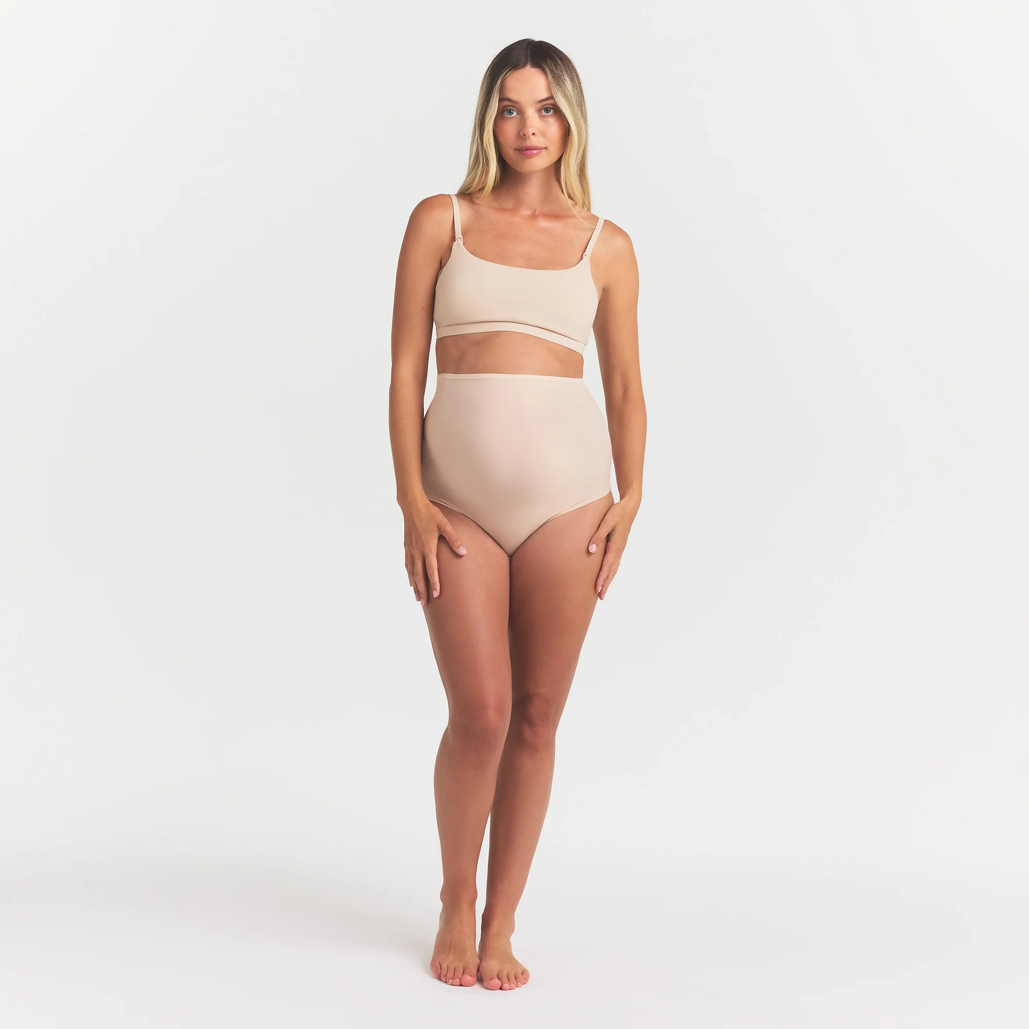 FITS EVERYBODY MATERNITY HIGH-WAISTED BRIEF | SAND - Image 4