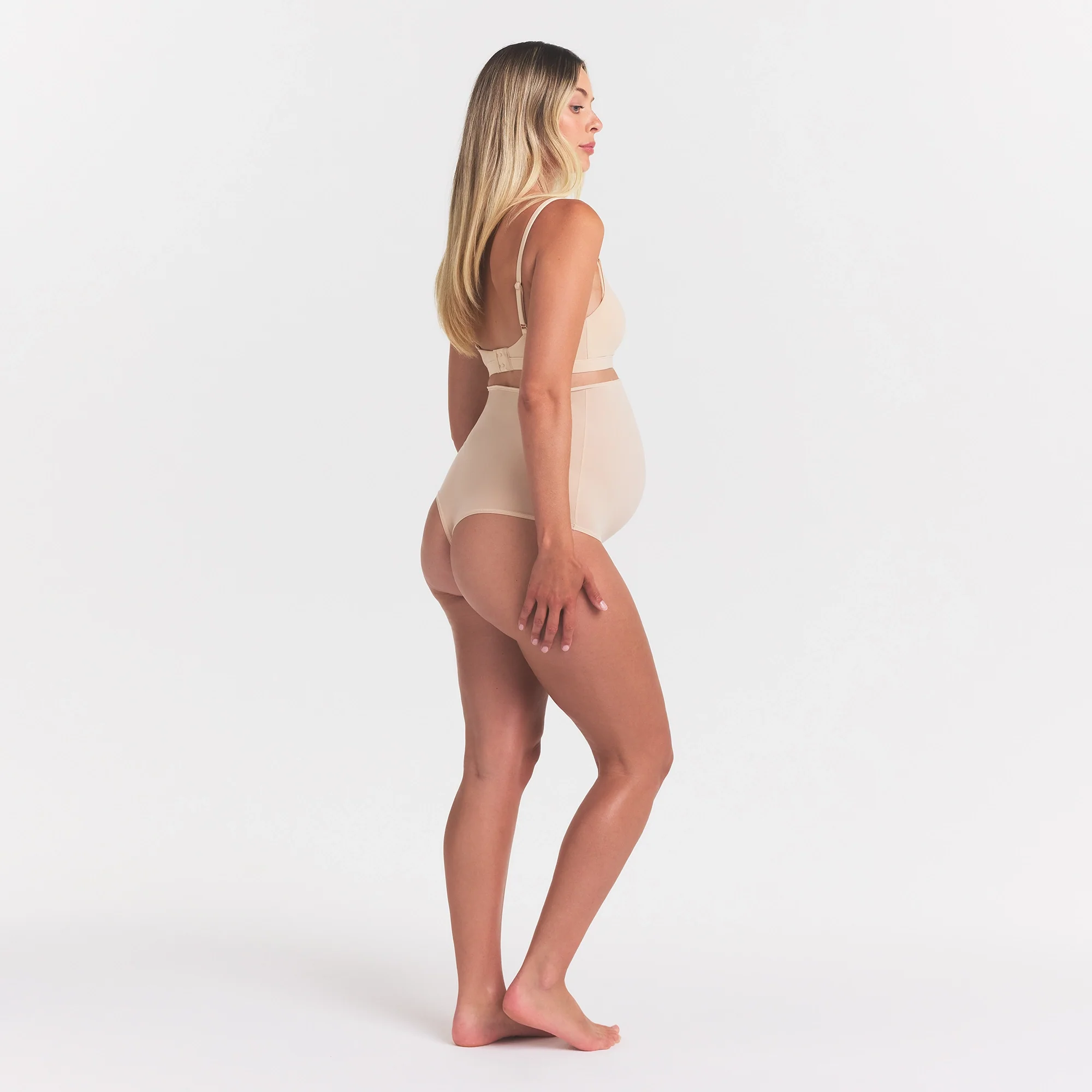 FITS EVERYBODY MATERNITY HIGH-WAISTED THONG | SAND - Image 4