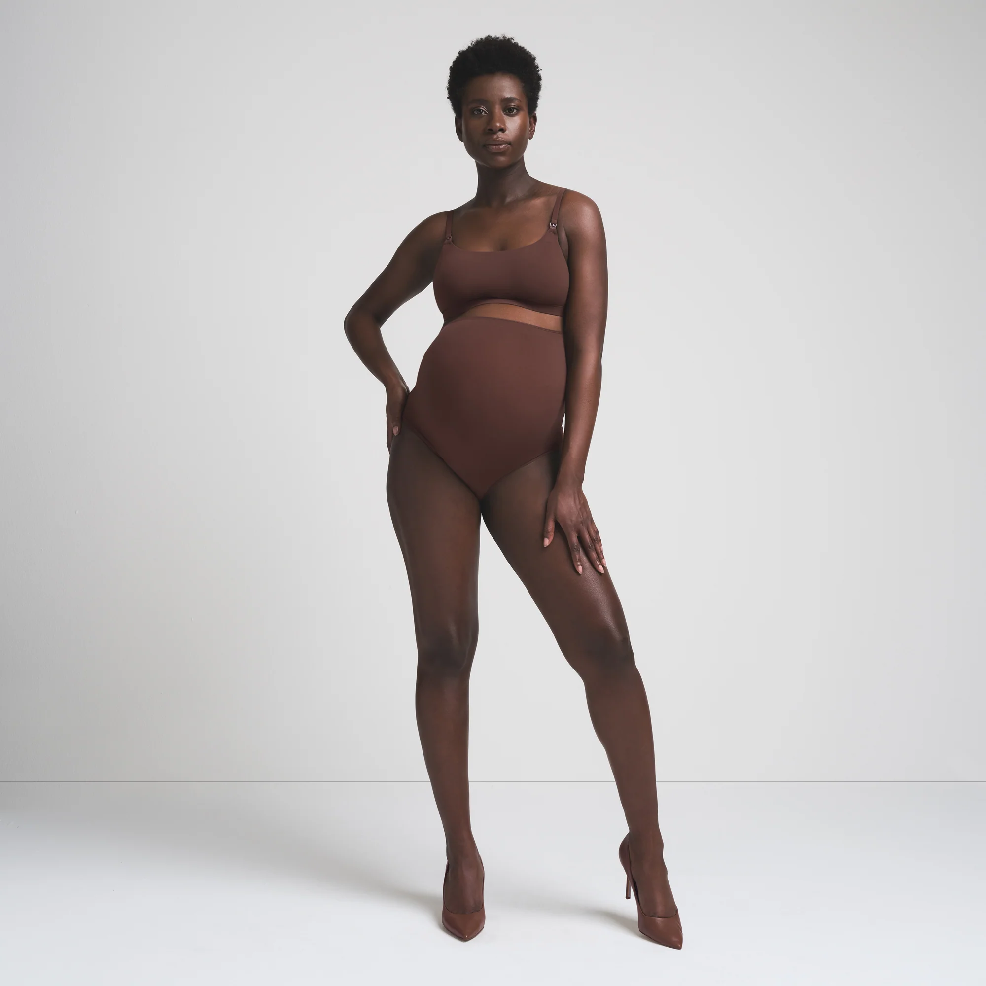 FITS EVERYBODY MATERNITY NURSING SCOOP BRALETTE | COCOA - Image 5