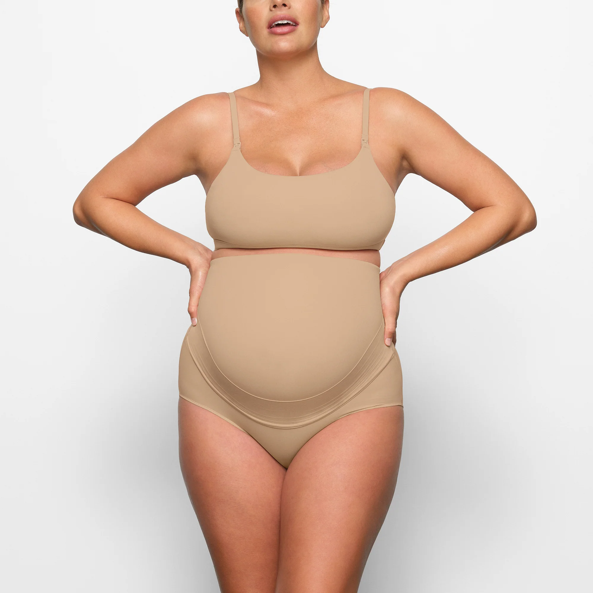 FITS EVERYBODY MATERNITY PUMPING SCOOP BRALETTE | CLAY - Image 2