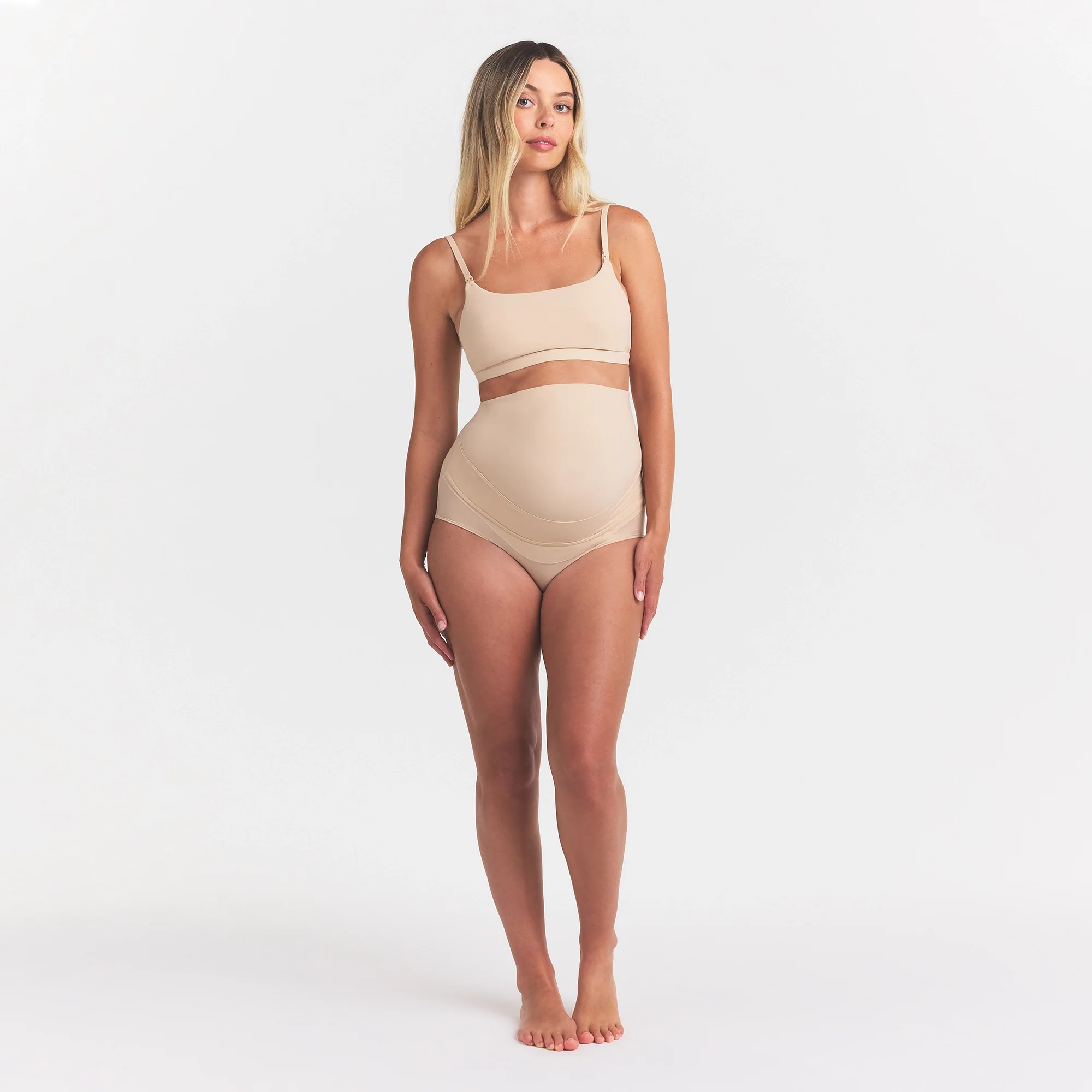 FITS EVERYBODY MATERNITY PUMPING SCOOP BRALETTE | SAND - Image 2