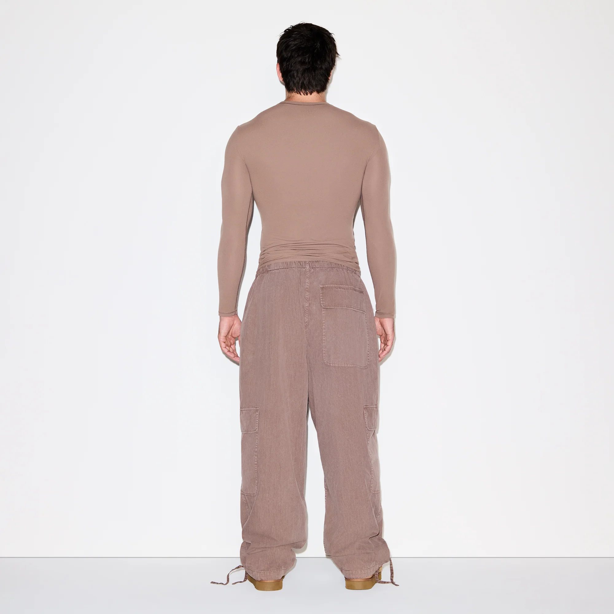 FITS EVERYBODY MENS SLIM LONG SLEEVE T-SHIRT | UMBER - Image 5