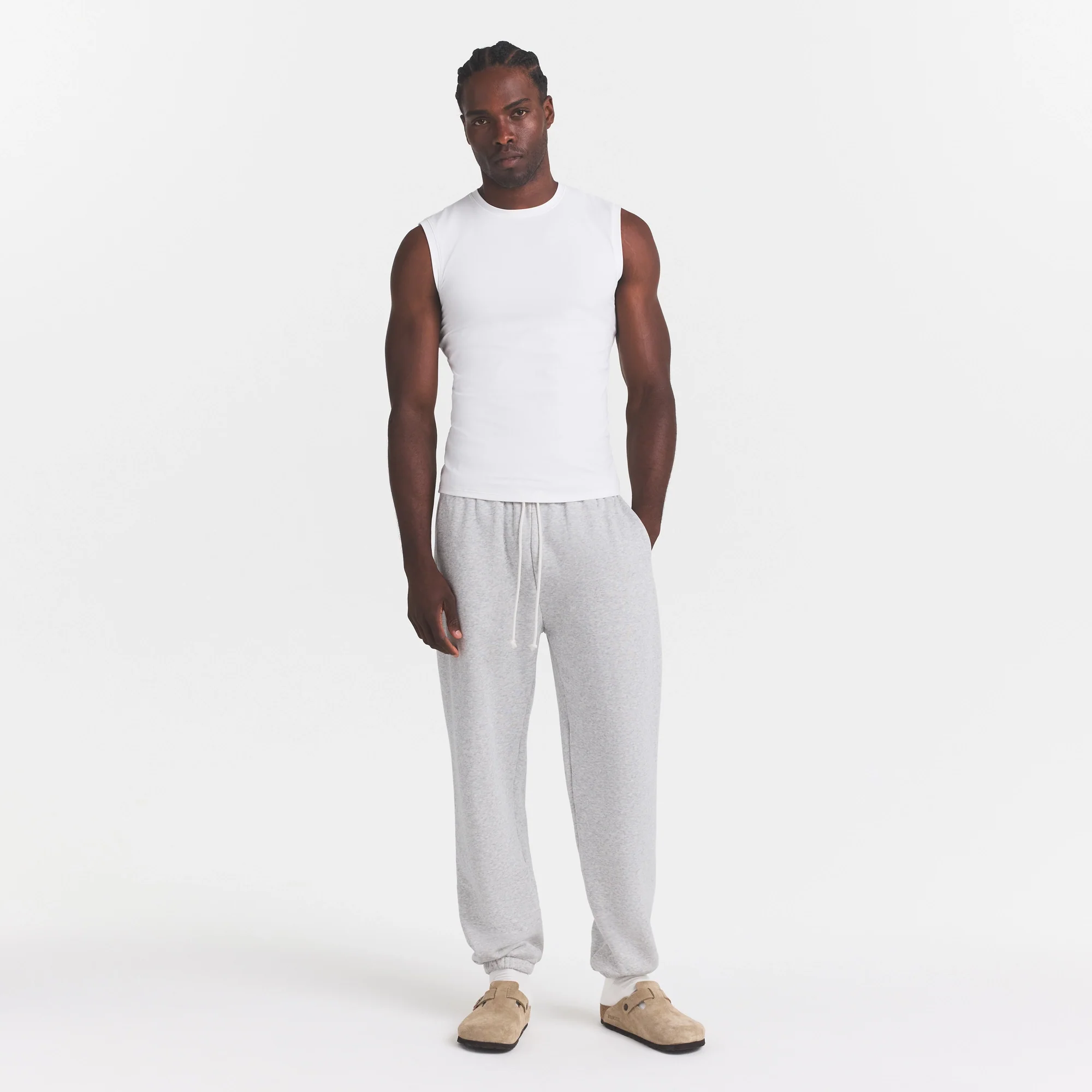 FITS EVERYBODY MENS SLIM TANK | MARBLE