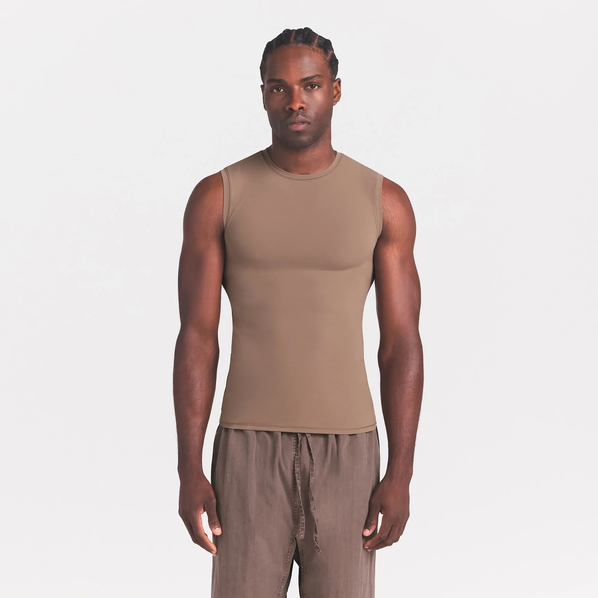 FITS EVERYBODY MENS SLIM TANK | UMBER - Image 3