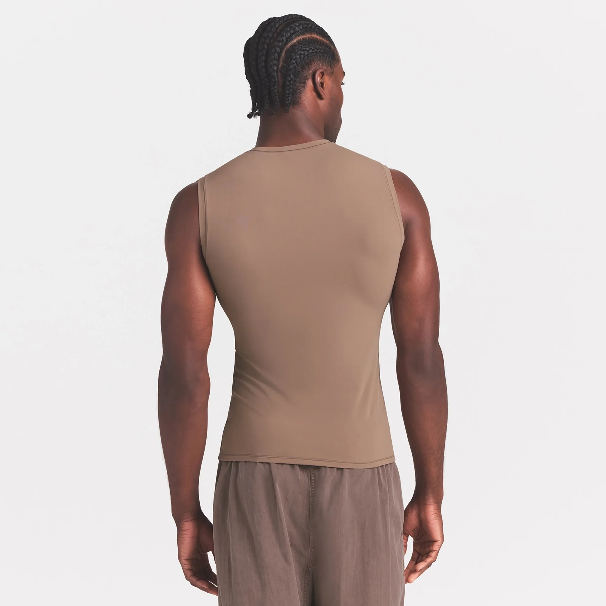 FITS EVERYBODY MENS SLIM TANK | UMBER - Image 4