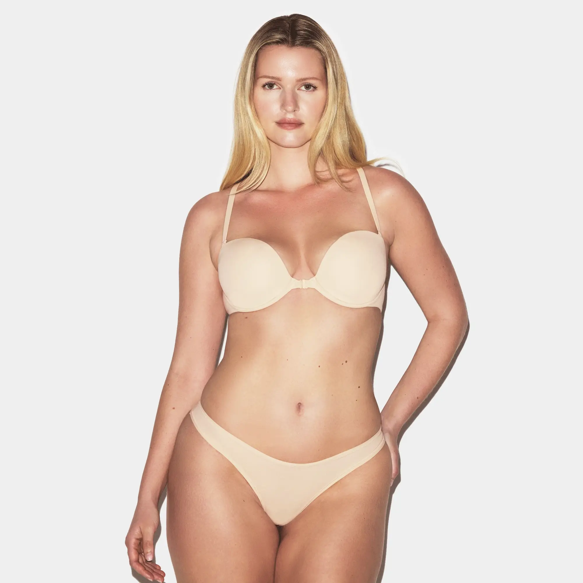 FITS EVERYBODY RACERBACK DEMI BRA | SAND - Image 3