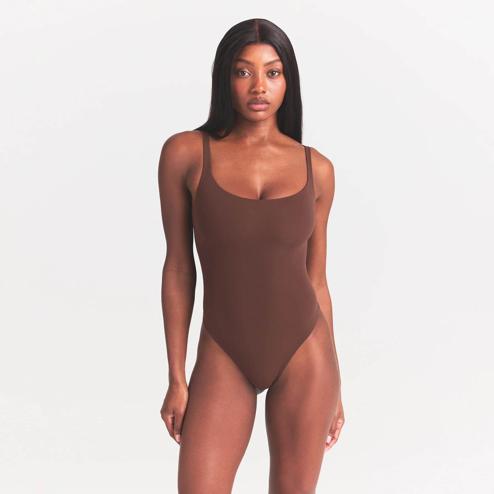 FITS EVERYBODY SQUARE NECK BODYSUIT | COCOA - Image 3