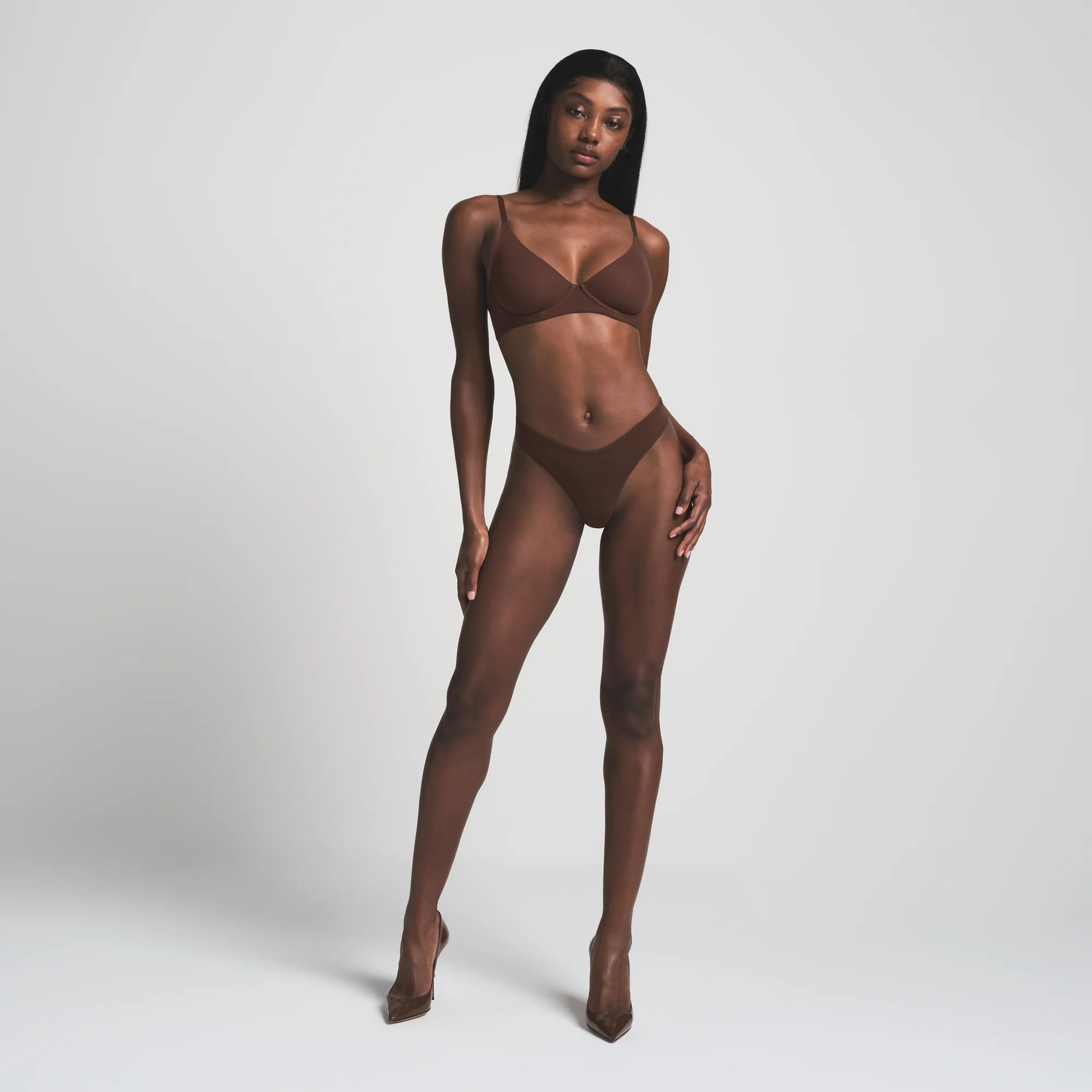 FITS EVERYBODY UNLINED DEMI BRA | COCOA - Image 2