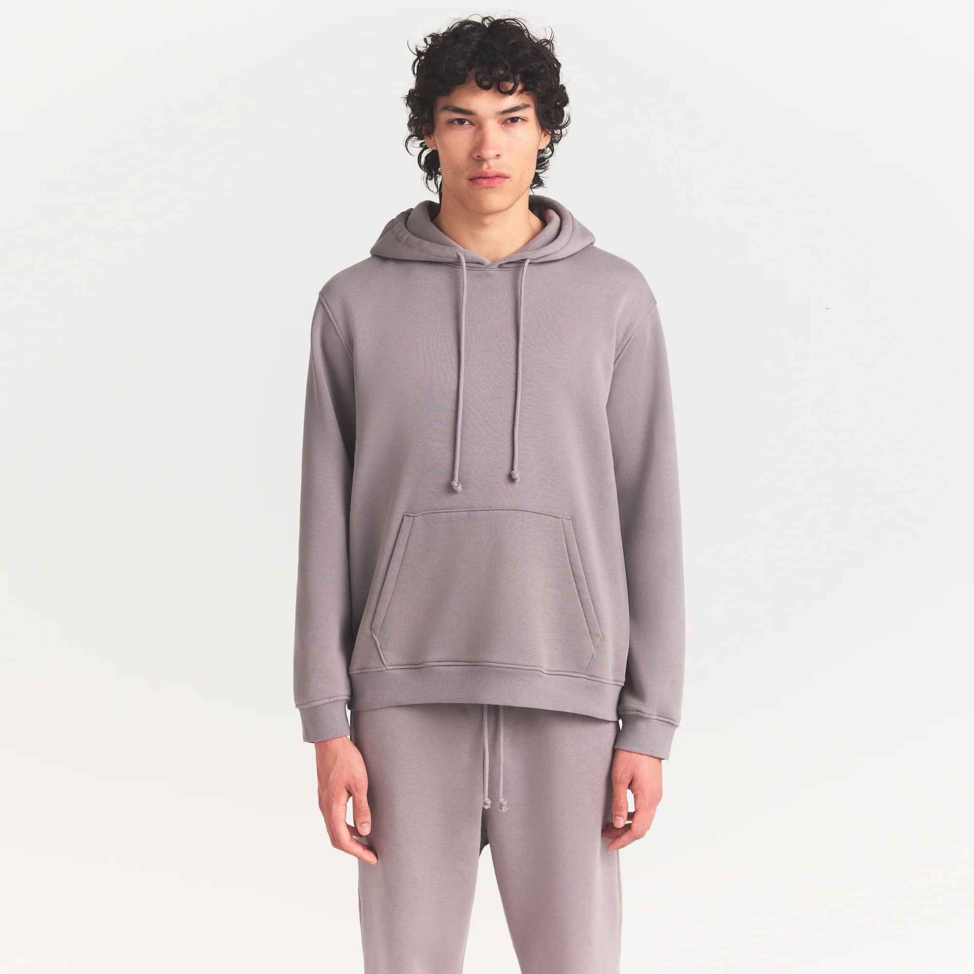 FLEECE LOUNGE MENS CLASSIC HOODIE | SHADOW - Image 3