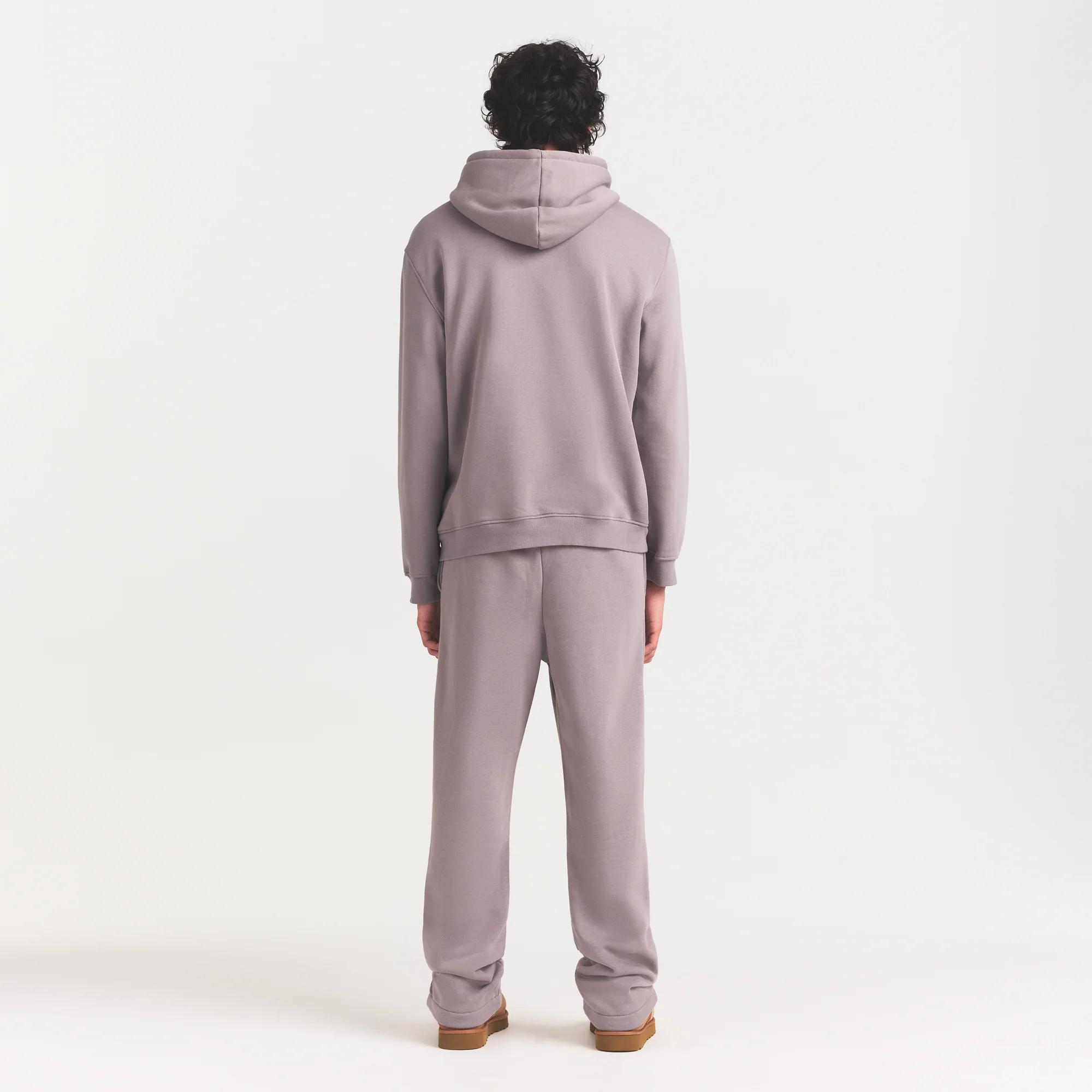 FLEECE LOUNGE MENS CLASSIC HOODIE | SHADOW - Image 5