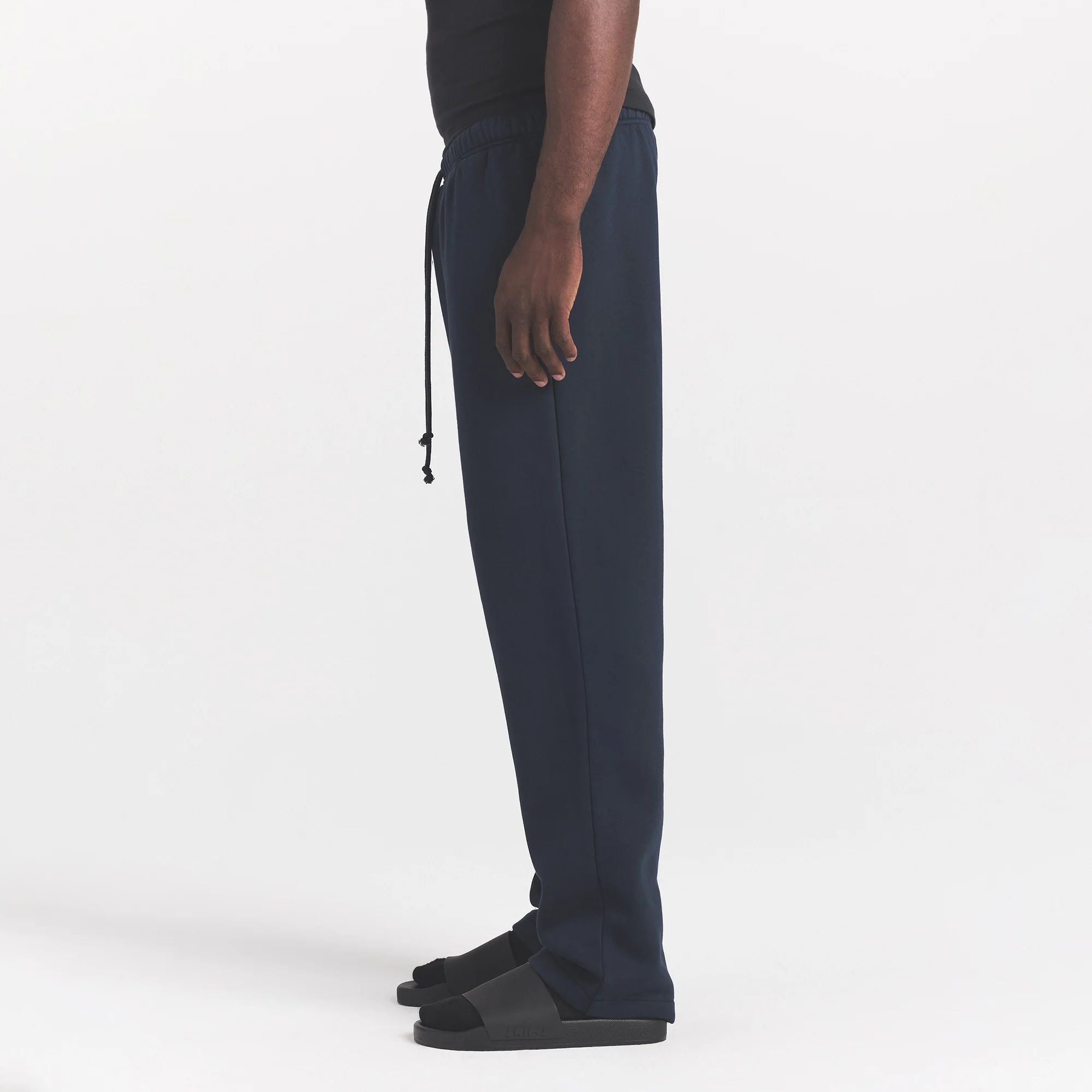 FLEECE LOUNGE MENS CLASSIC STRAIGHT LEG PANT | NAVY - Image 4
