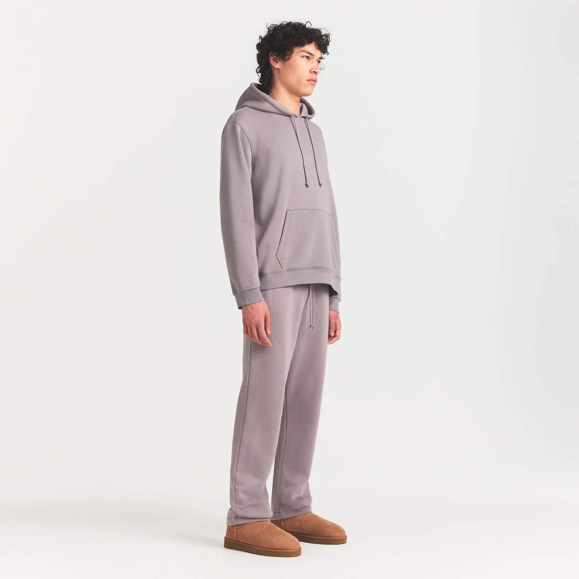 FLEECE LOUNGE MENS CLASSIC STRAIGHT LEG PANT | SHADOW - Image 3