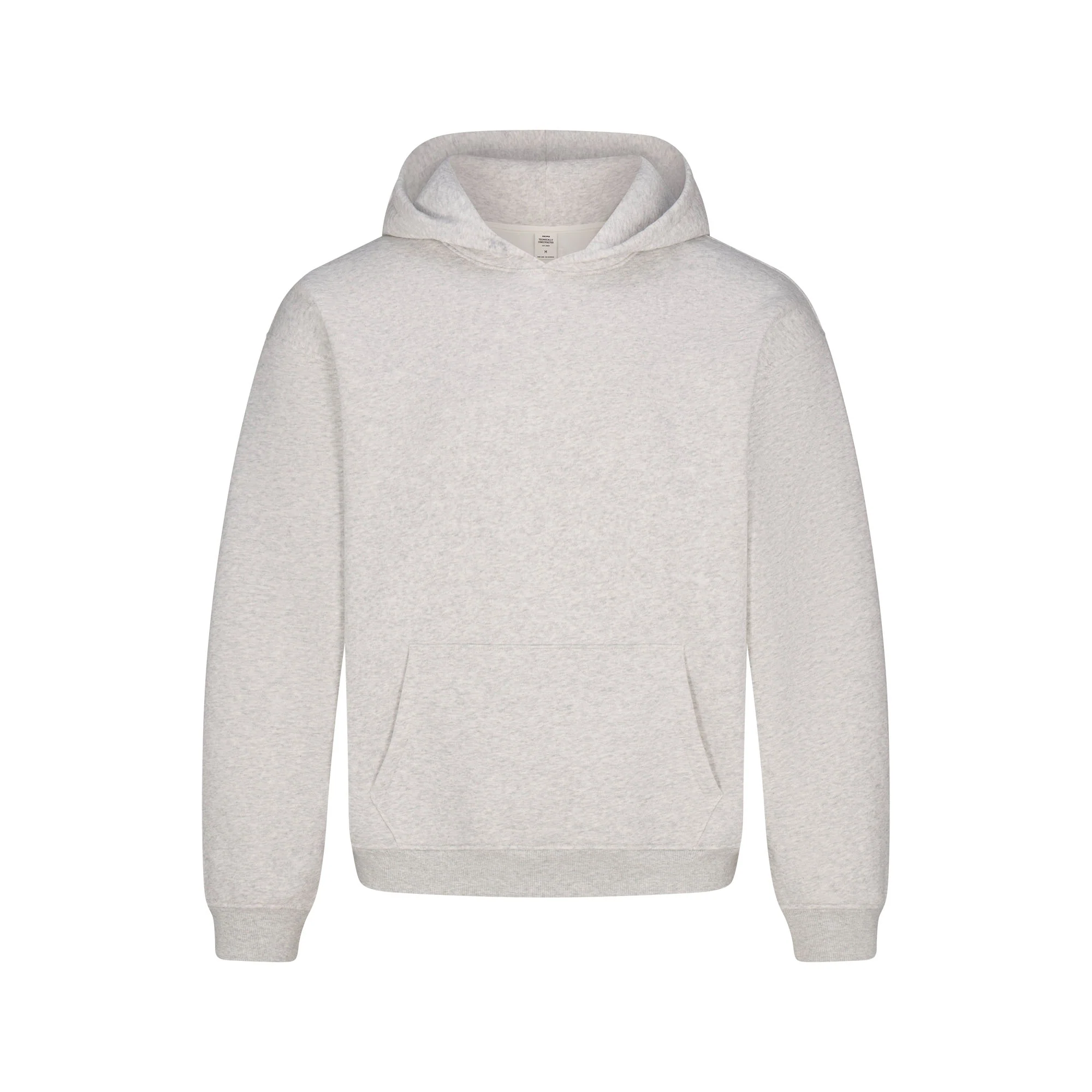 FLEECE LOUNGE MENS RELAXED HOODIE | LIGHT HEATHER GREY