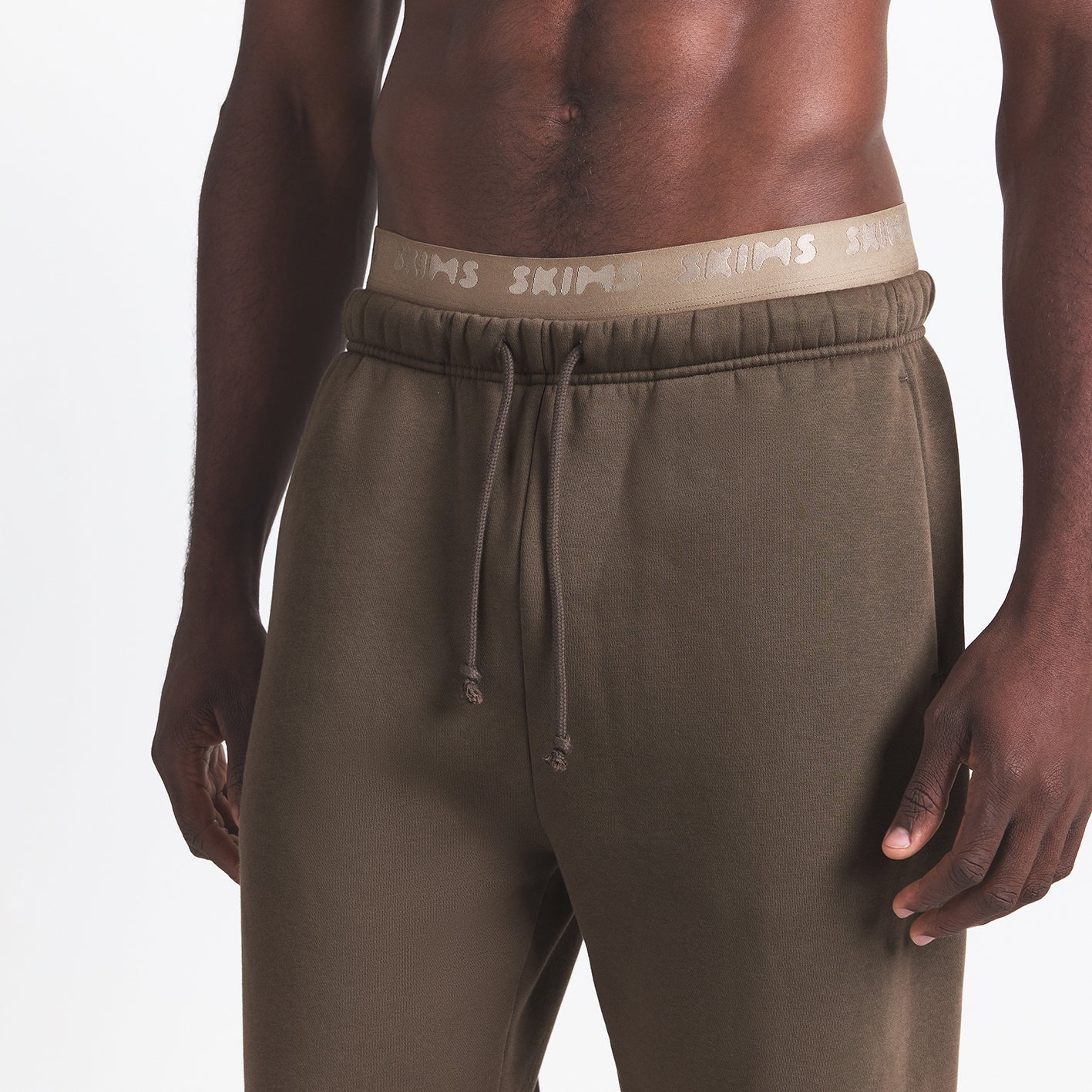FLEECE LOUNGE MENS RELAXED JOGGER | DRIFTWOOD - Image 3