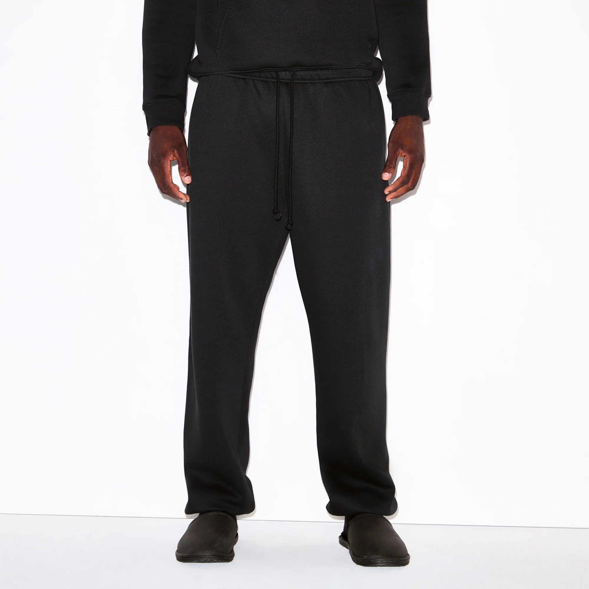 FLEECE LOUNGE MENS RELAXED JOGGER | WASHED ONYX - Image 3