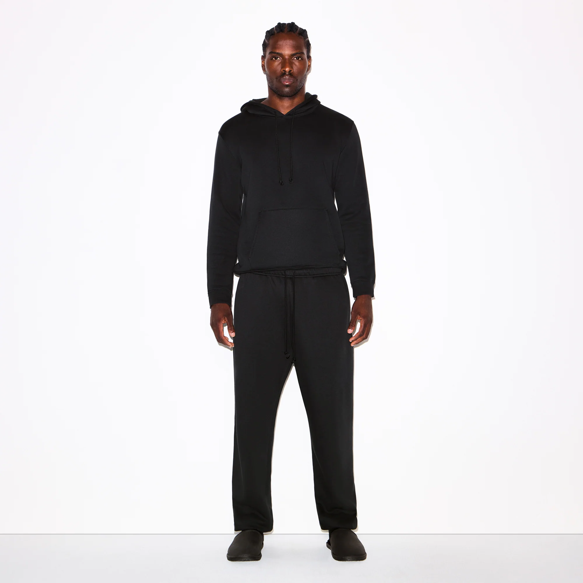 FLEECE LOUNGE MENS RELAXED JOGGER | WASHED ONYX - Image 4