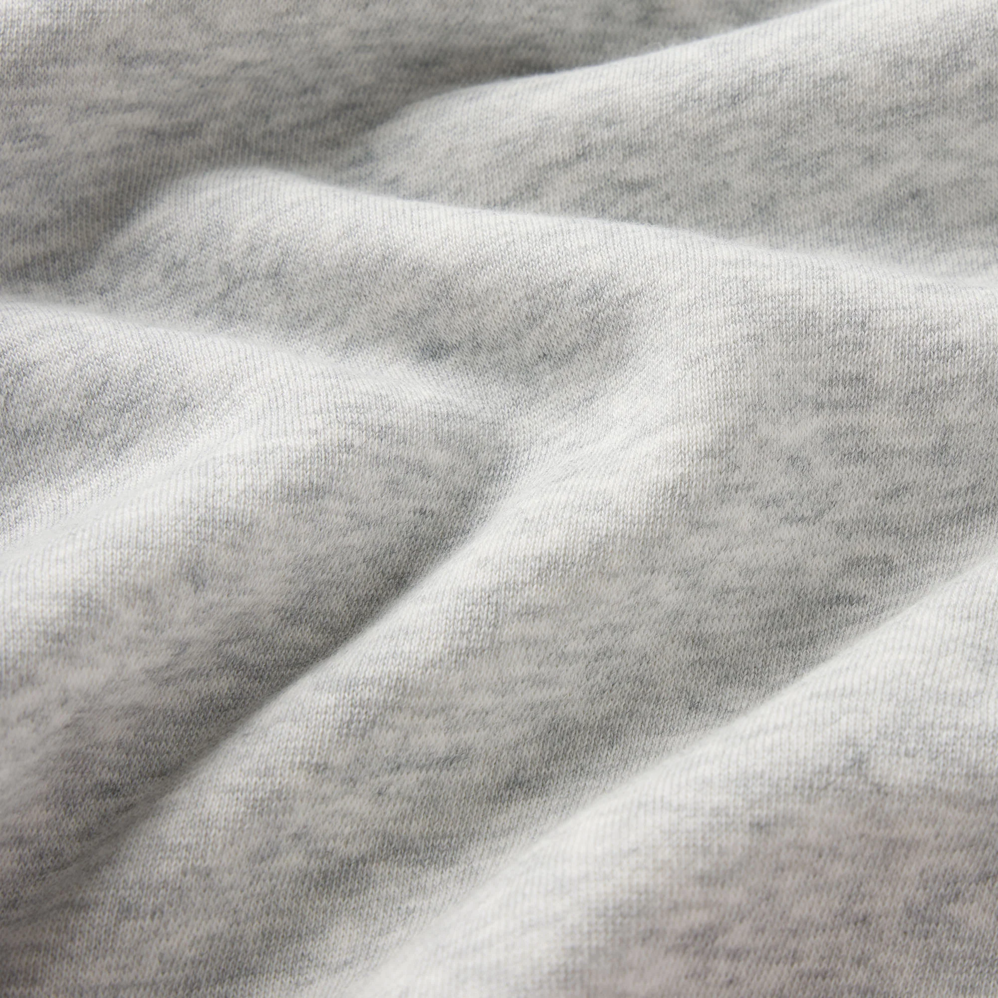 FLEECE LOUNGE MENS RELAXED HIGH CREWNECK | LIGHT HEATHER GREY - Image 5