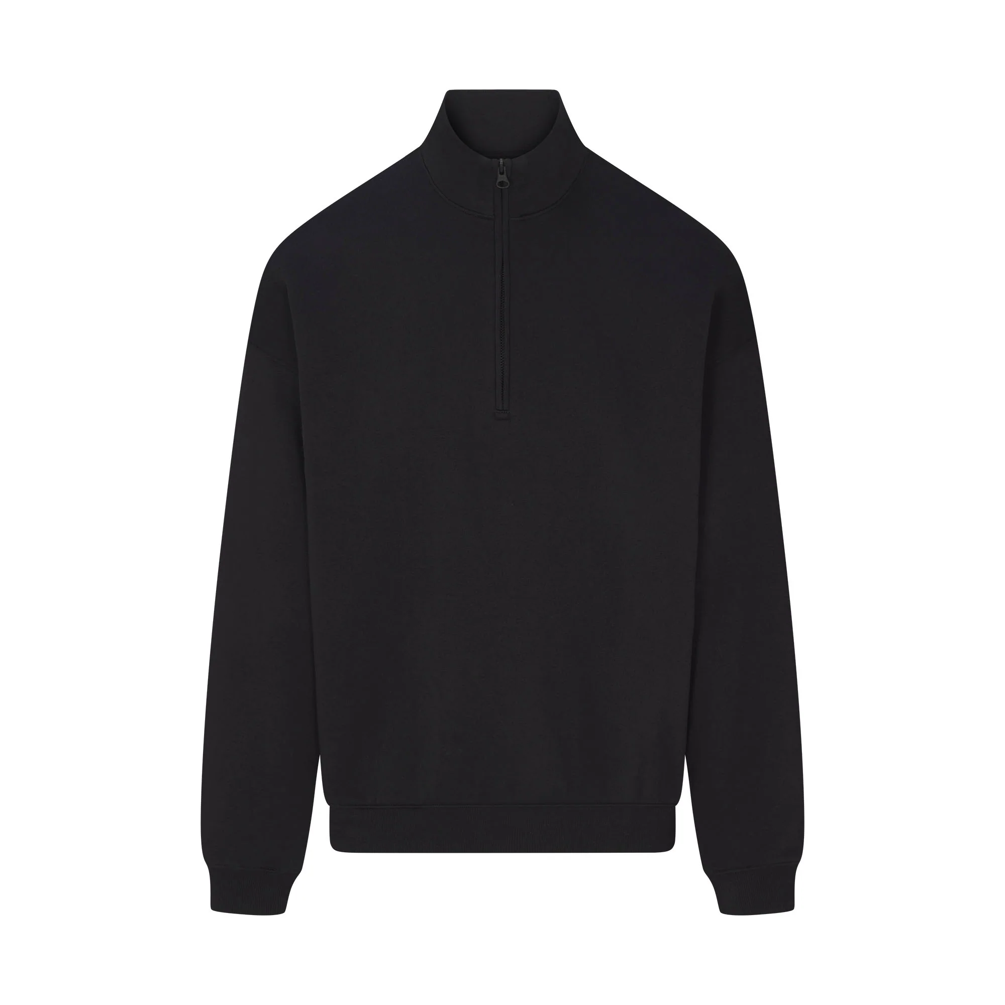 FLEECE LOUNGE MENS RELAXED QUARTER ZIP | WASHED ONYX