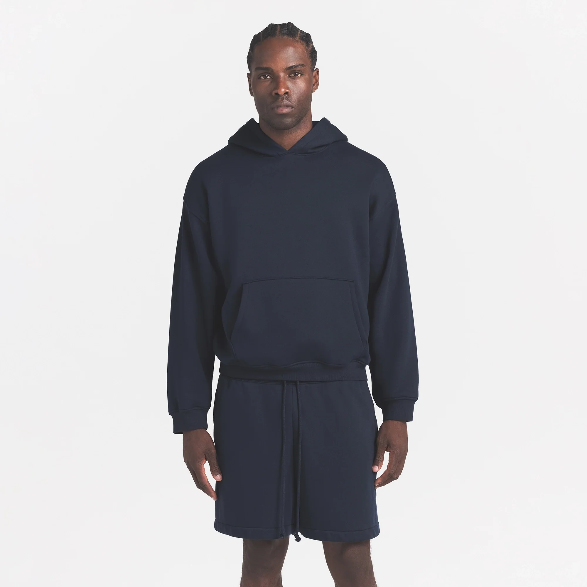 FLEECE LOUNGE MENS RELAXED SHORT | NAVY - Image 3