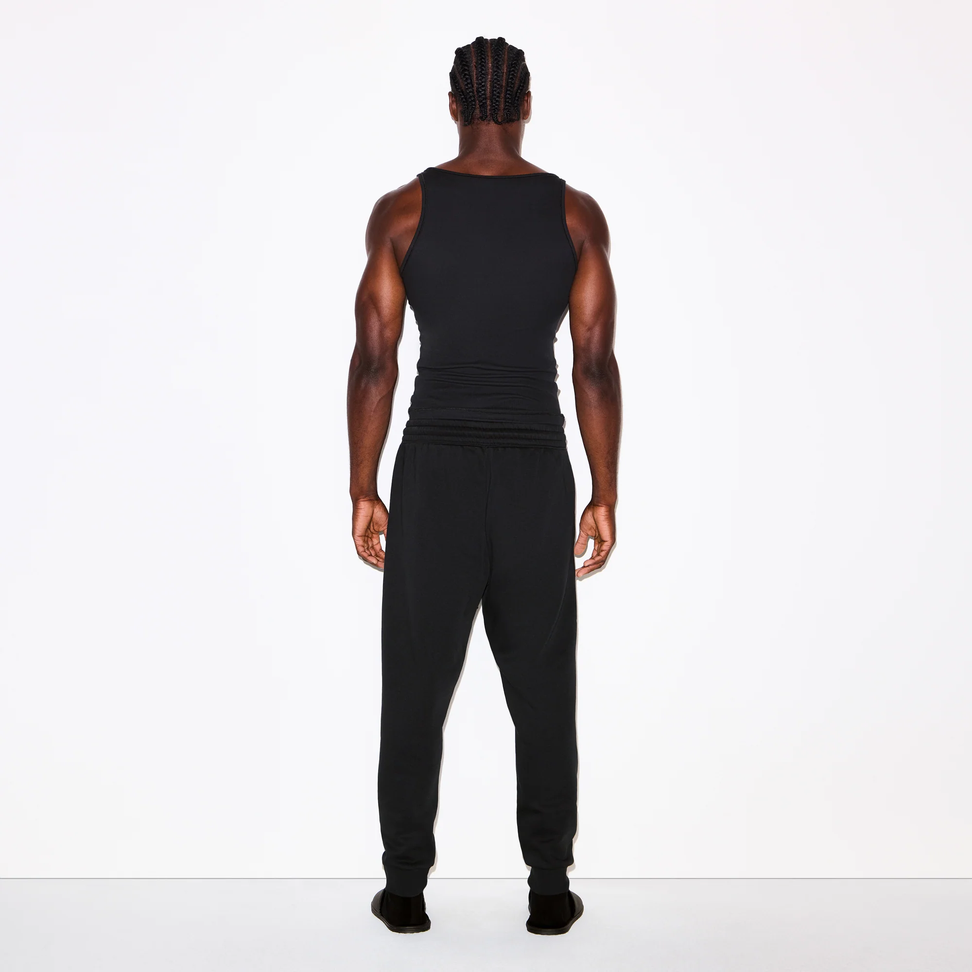 FLEECE LOUNGE MENS TAPERED JOGGER | WASHED ONYX - Image 6