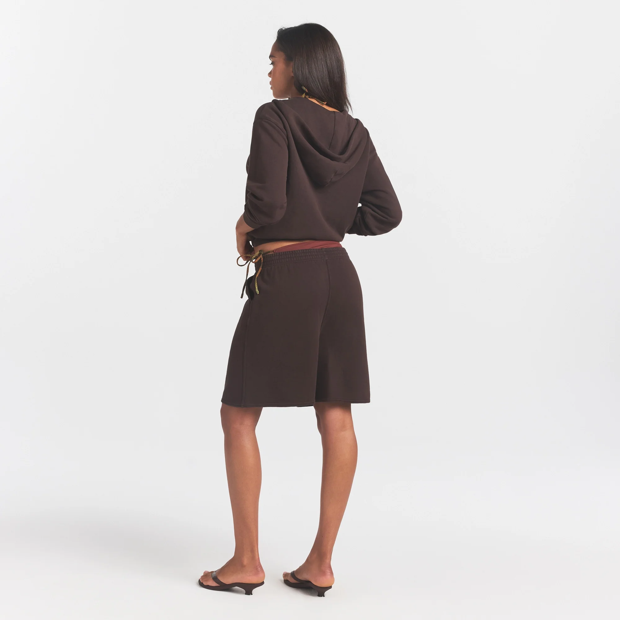FRENCH TERRY LONG SHORT | ESPRESSO - Image 5