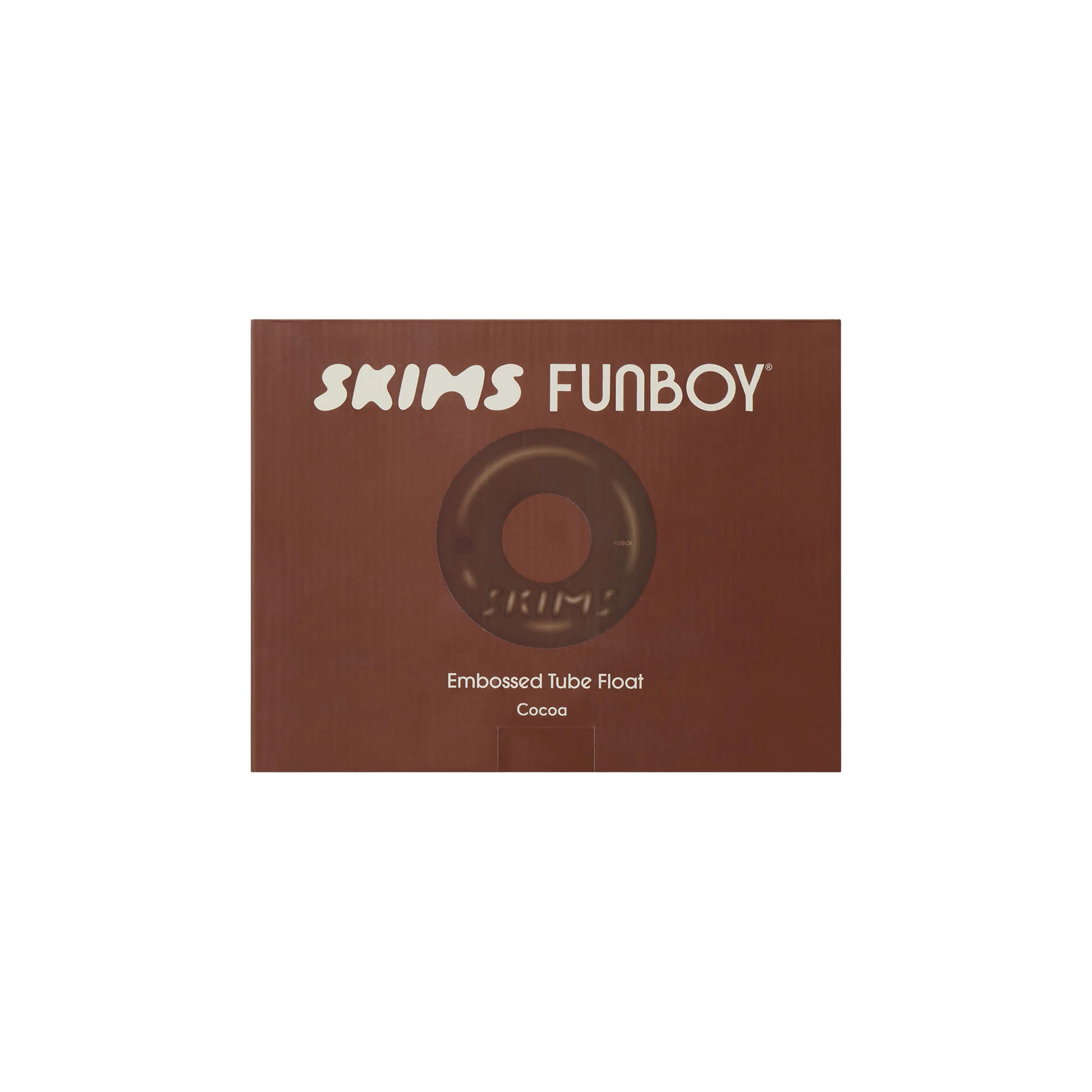 FUNBOY X SKIMS EMBOSSED TUBE FLOAT | COCOA - Image 4